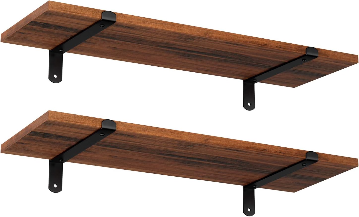 SONGMICS Set of 2 Floating Shelves, Decorative Ret...
