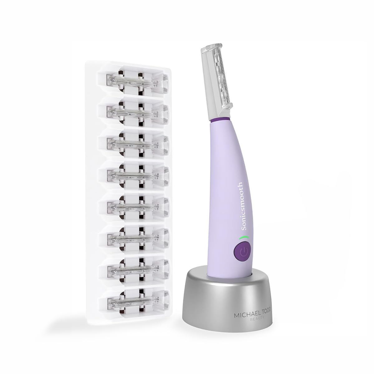 Michael Todd Beauty Sonicsmooth Dermaplane Razor for Women Face + Eyebrow trimme...