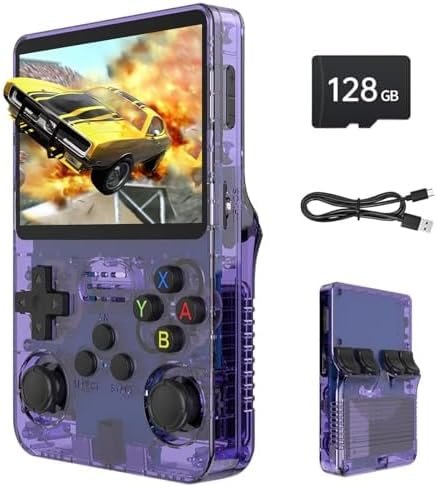 R36S Retro-Handheld-Spielkonsole Purple