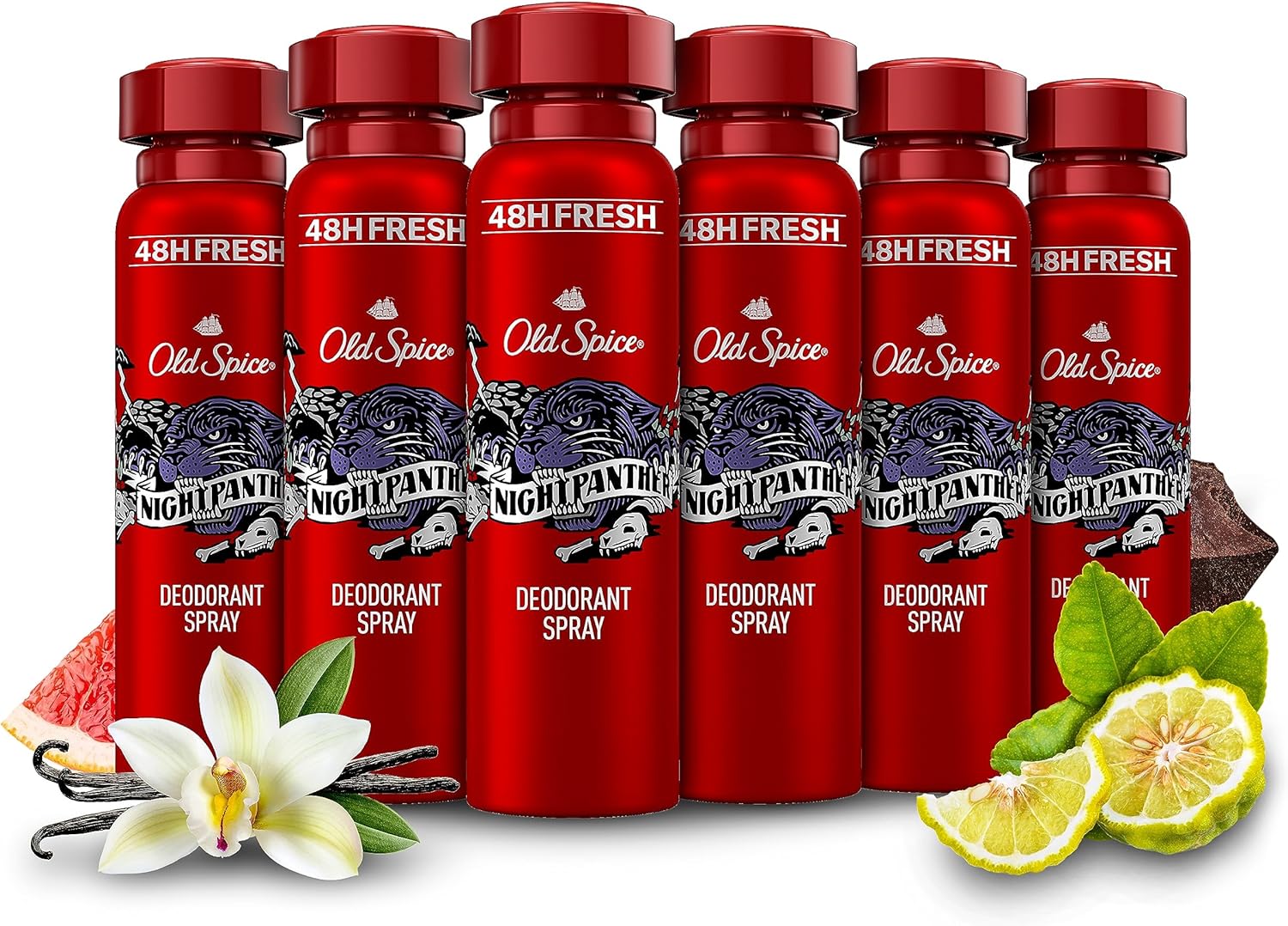 Old Spice Night Panther Men’s Deodorant Body Spray ml, Aluminium Free, Long Last...