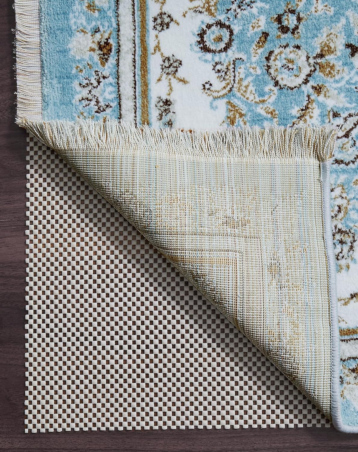 Veken Non Slip Rug Pad Gripper 8 x 10 Feet Extra Thick Pads for Any Hard Surface...
