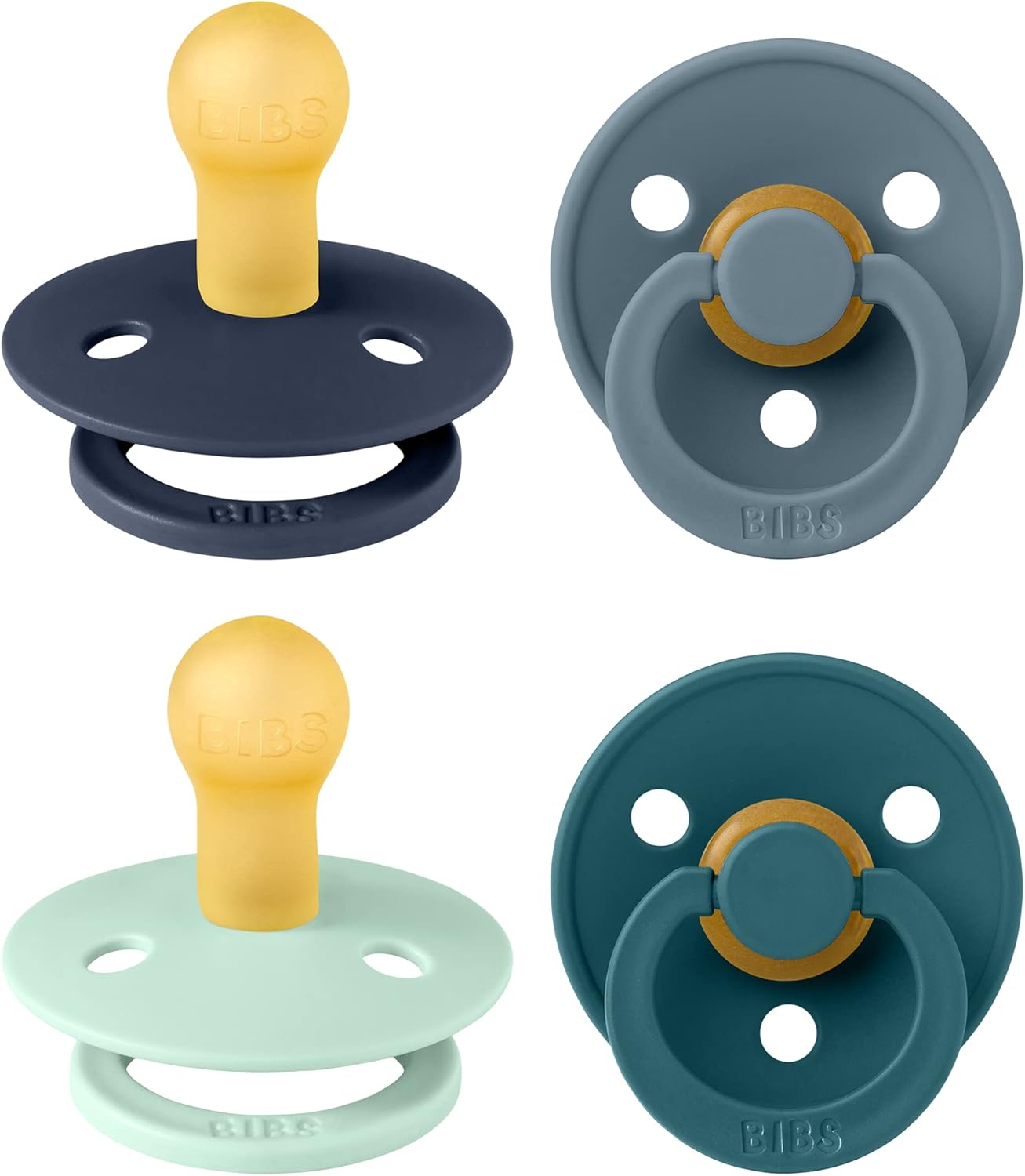 BIBS Dummies, Special Dummy Pacifier 4-Pack, High-Quality BPA Free Soothers with...