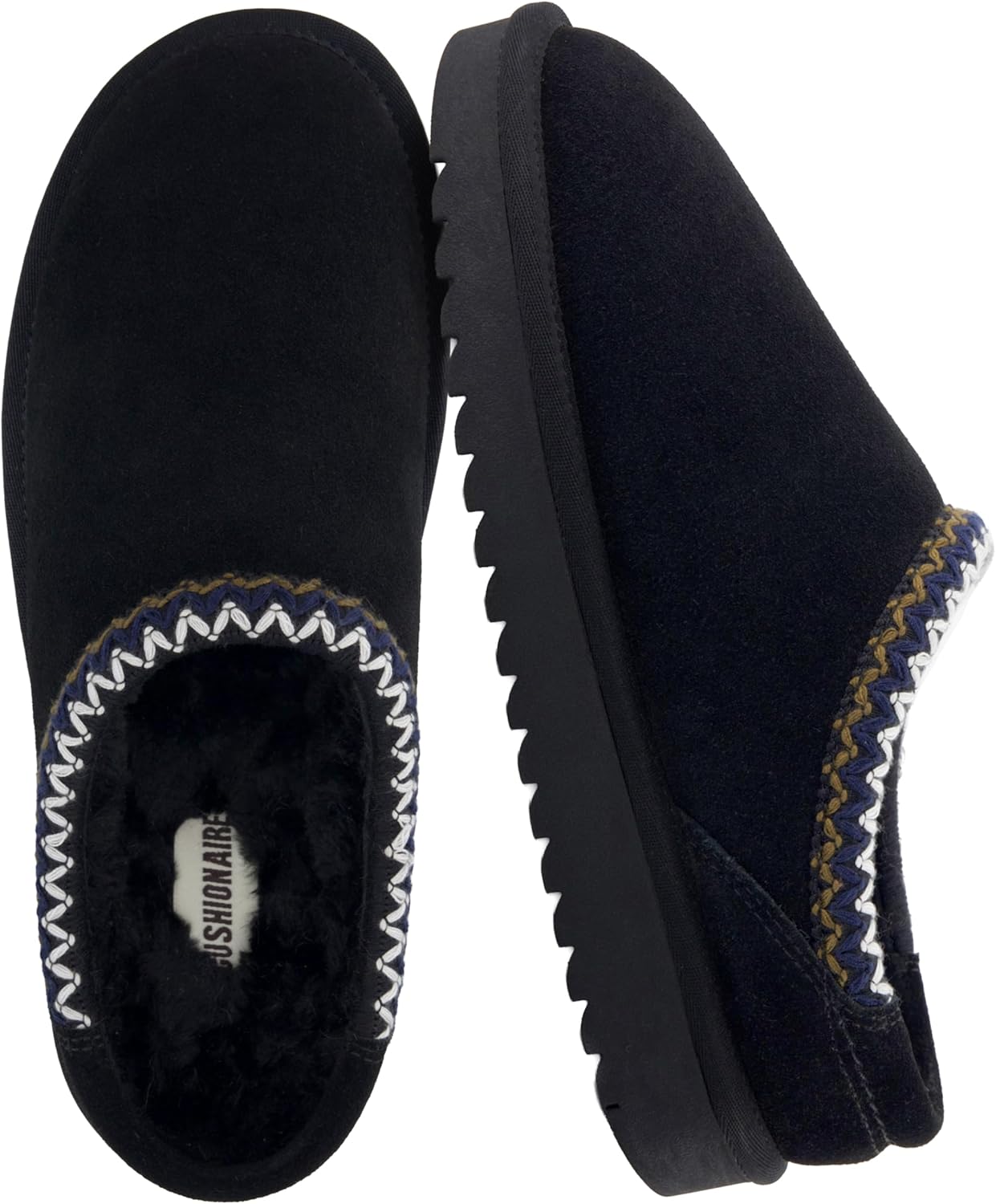 CUSHIONAIRE Keto, Special Womens Slippers Slip-On, Cozy Suede Mule Slipper