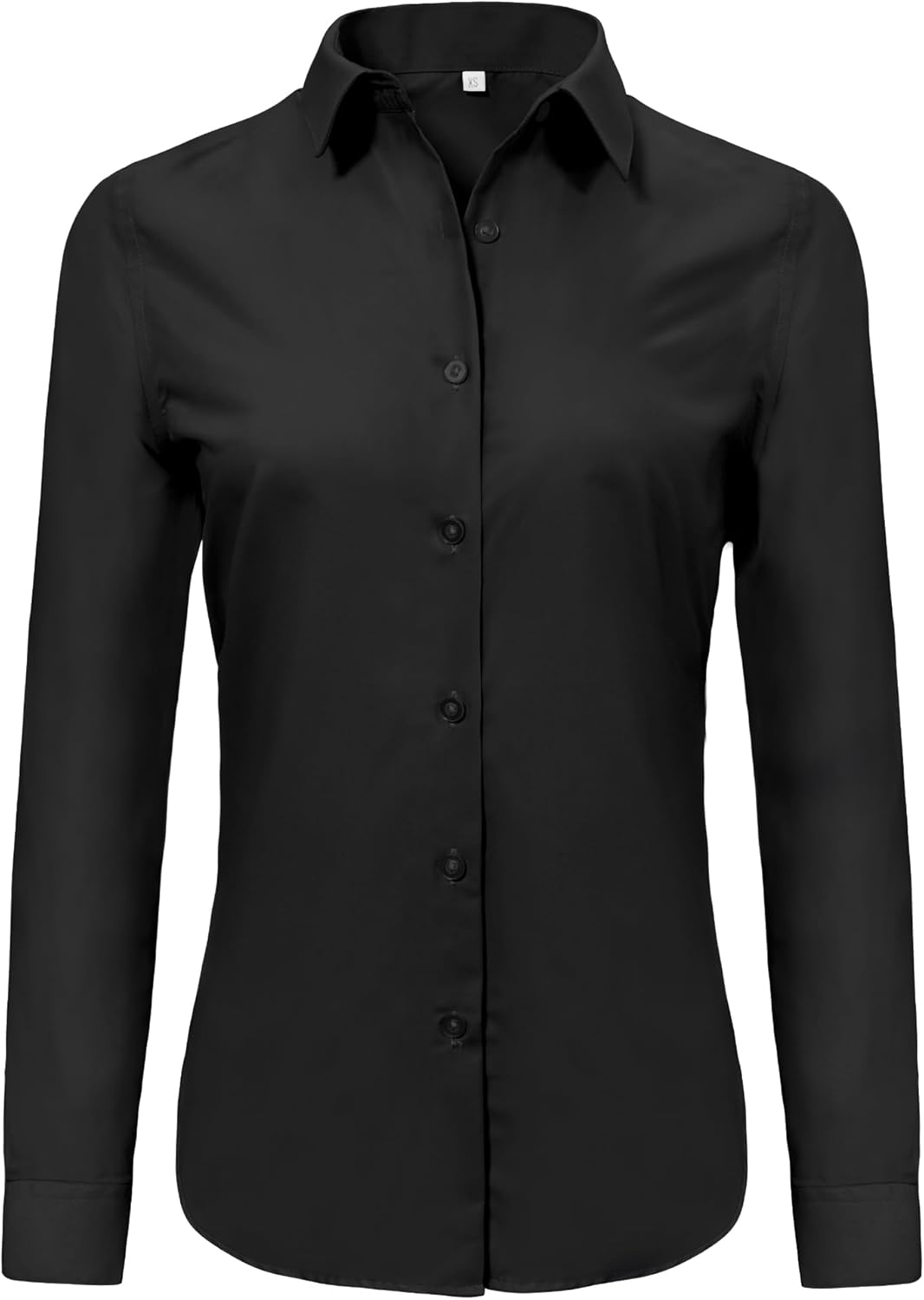 Ruisin Super Soft Wrinkle Free Button Down Shirts for Women Solid Long Sleeve St...