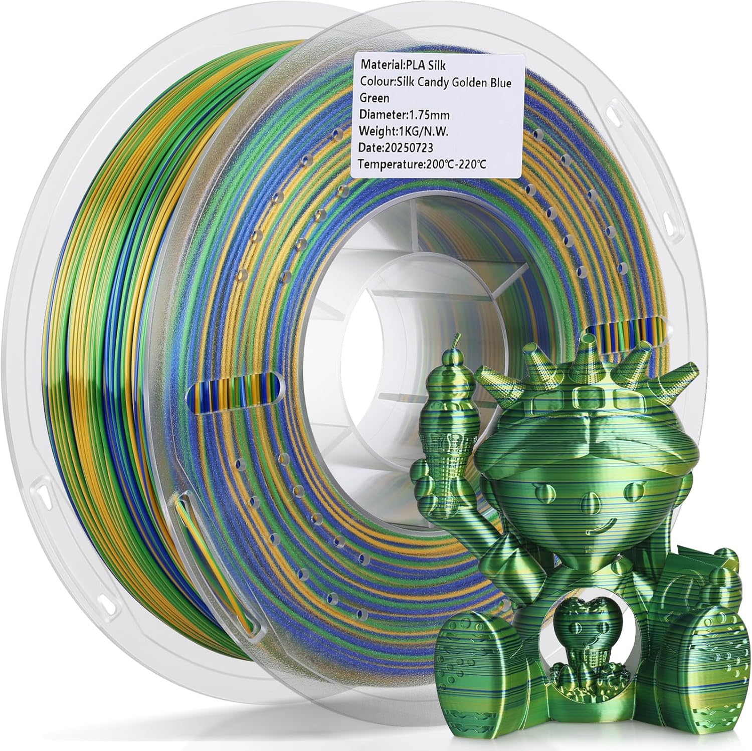 High-Quality LANDU Silk PLA Filament, Unique 3D Printer Filament with Multicolor...