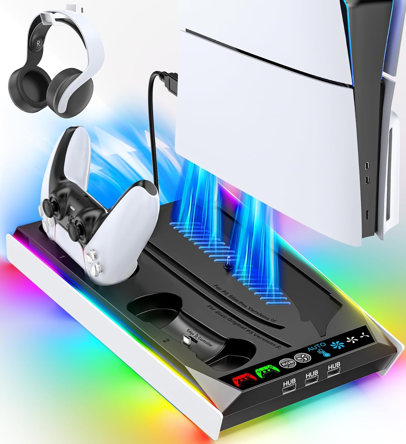 PS5 Stand, Special Stand for Disc, Innovative Gaming Accessory for Pro/Slim Cons...