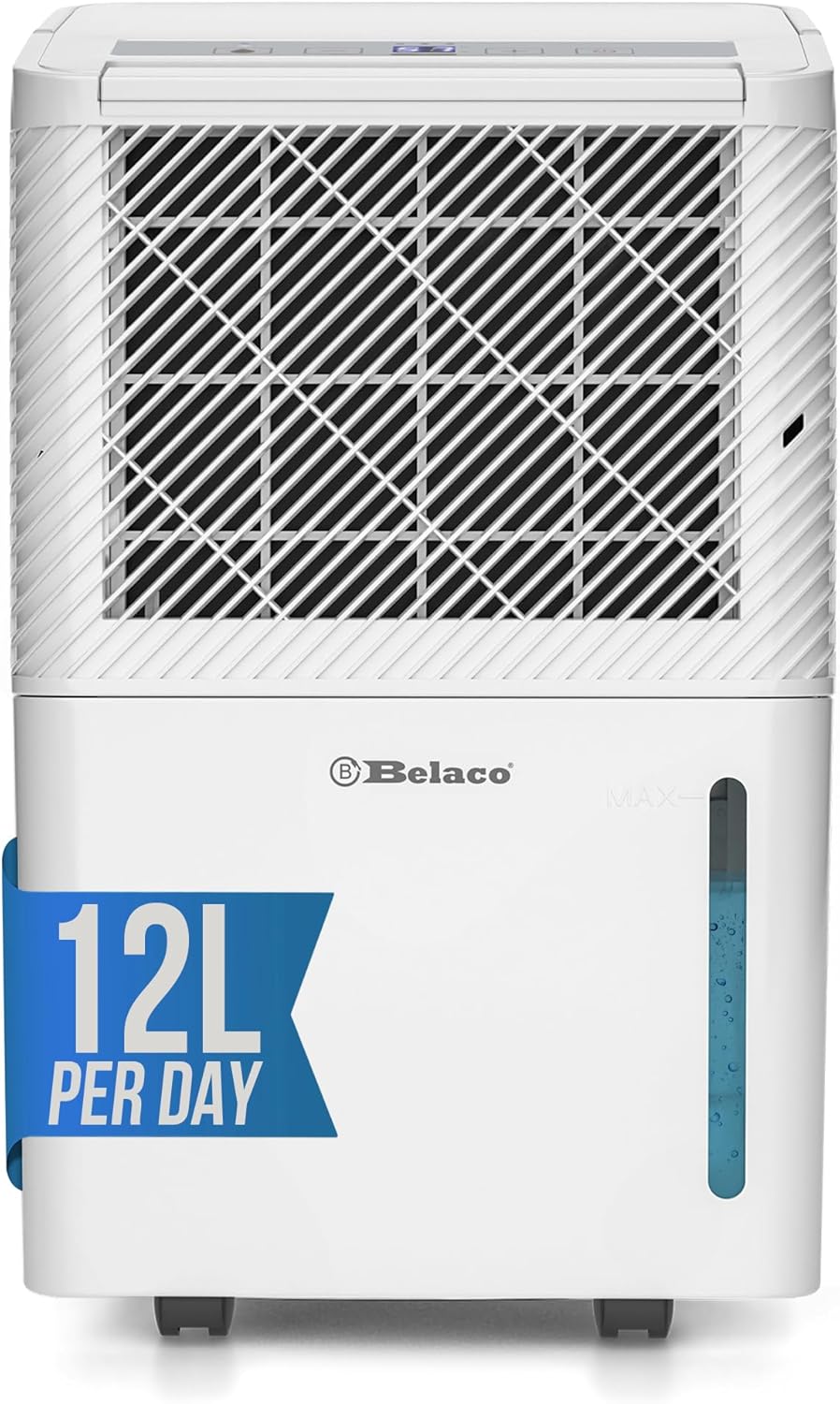 Belaco 12L Air Purifier, Efficient Compressor Dehumidifier for Home, Portable Mo...