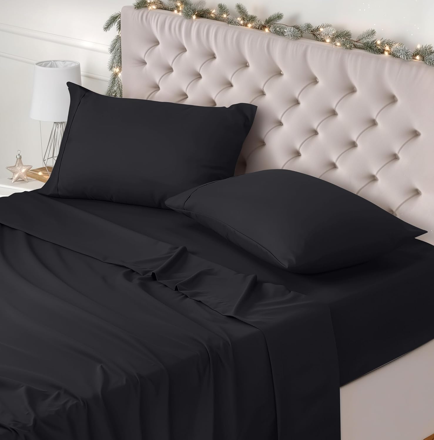 Utopia Bedding Bed Sheet Set, Versatile Super King Bed Sheet with Fitted Sheet,...