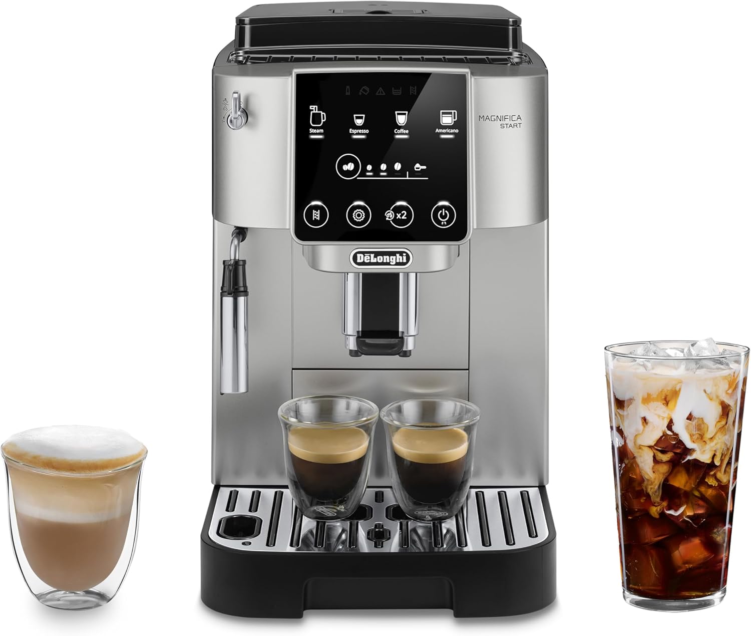 De'Longhi Magnifica Start Automatic Espresso Machine with Manual Milk Frother &...