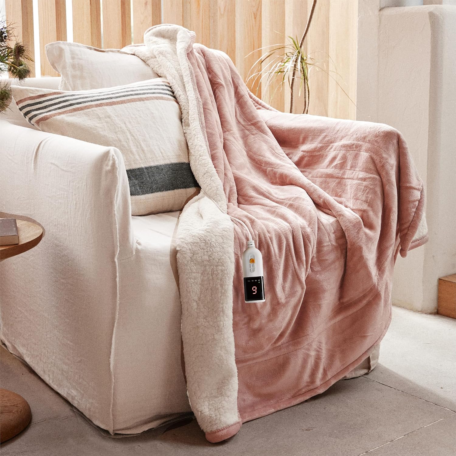 GOTCOZY Heated Blanket Electric Throw 130x160cm -Soft Silky Plush Heated Blanket...