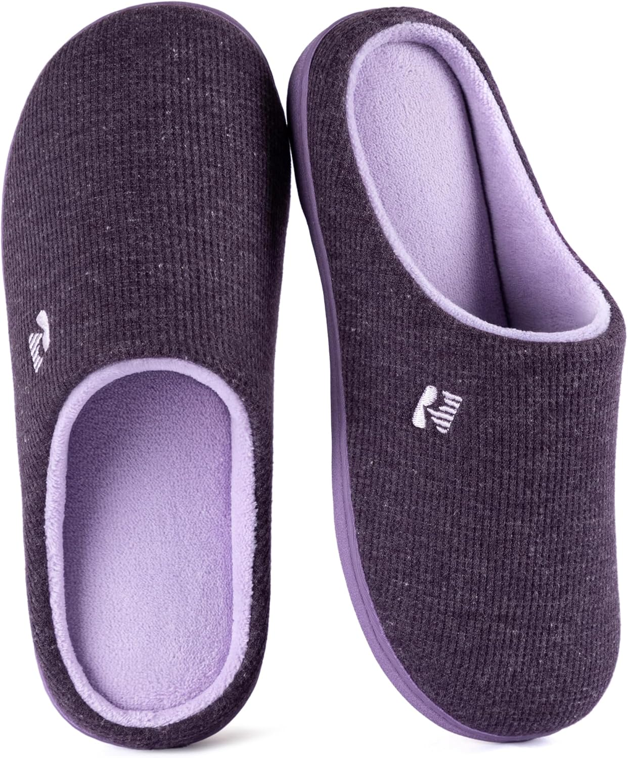 RockDove Women's Original Two-Tone Memory Foam Slipper 5/6 UK Eggplant
