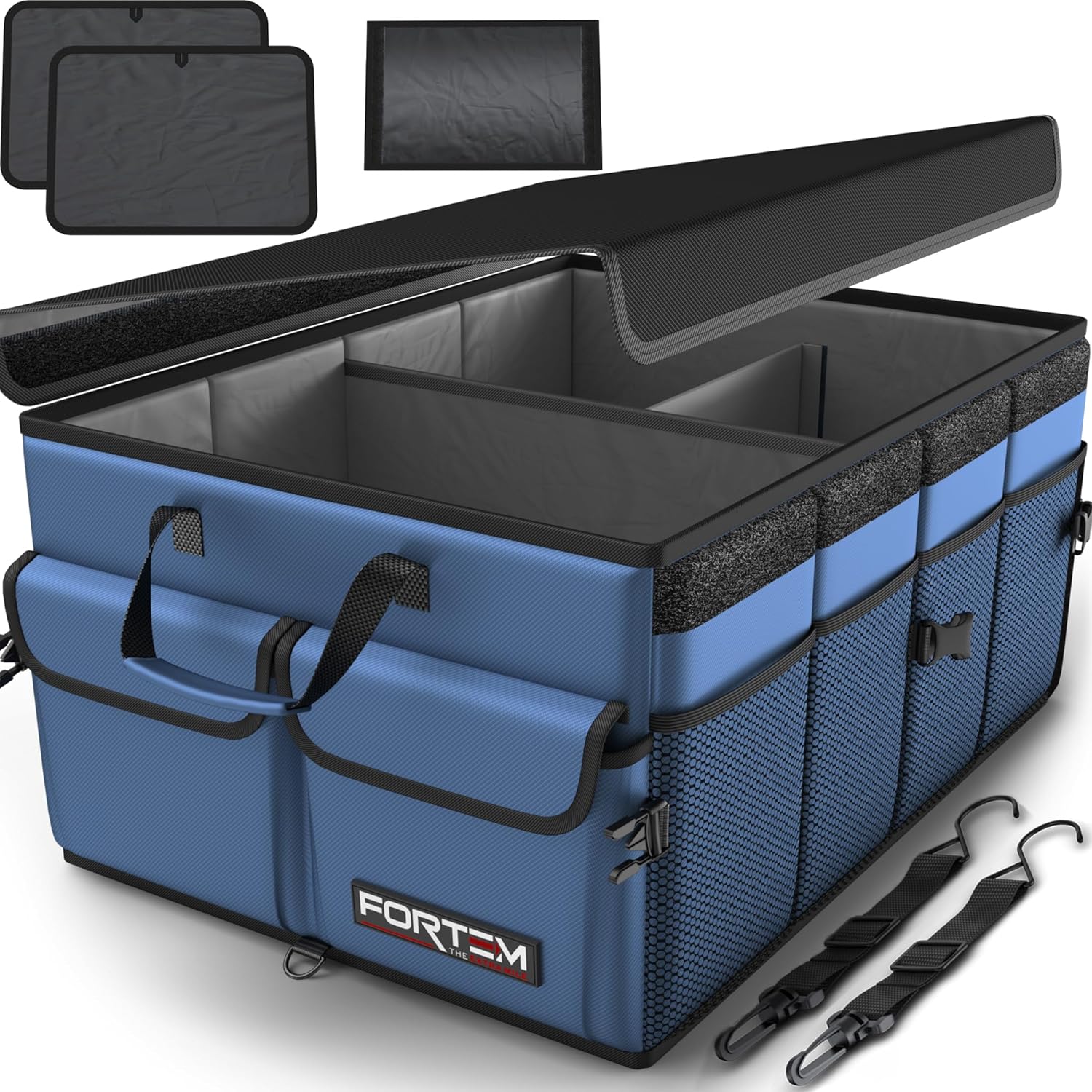 FORTEM Car Boot Organiser, Special Collapsible Multi Compartment SUV Organizer,...