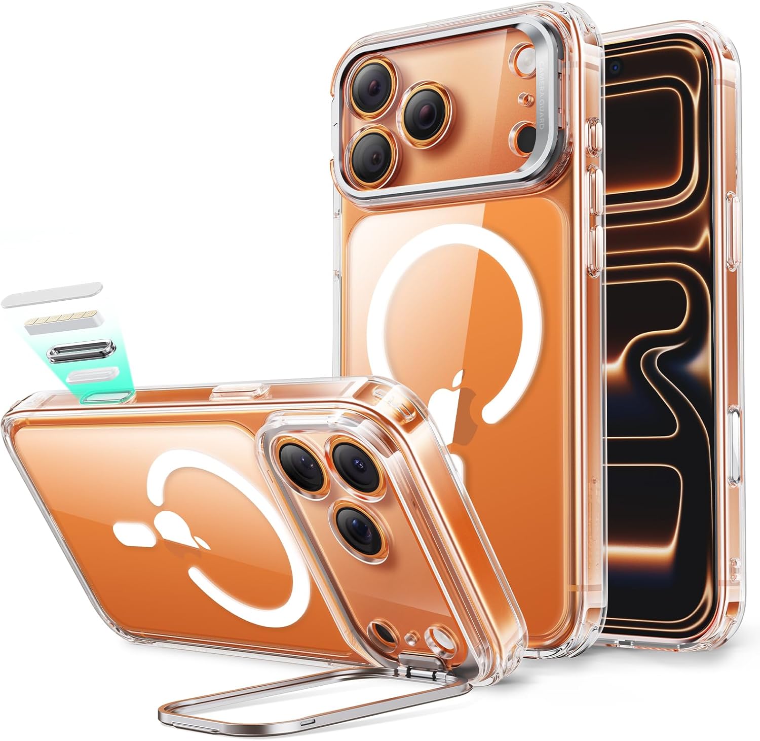 ESR for iPhone 17 Pro Max Case with Stand, Camera...