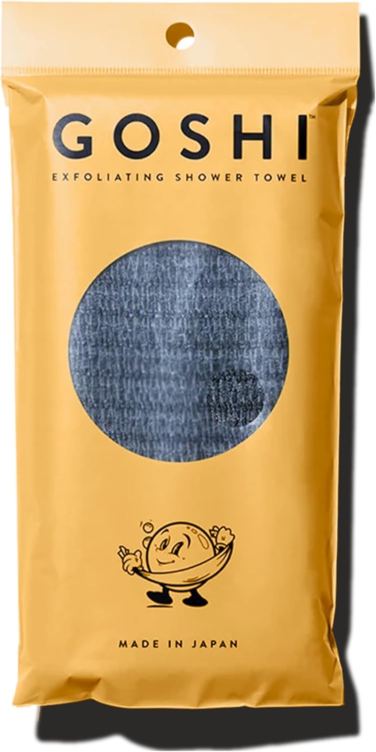 GOSHI Exfoliating Shower Towel - Rip-Resistant Exfoliating Washcloth for All Ski...