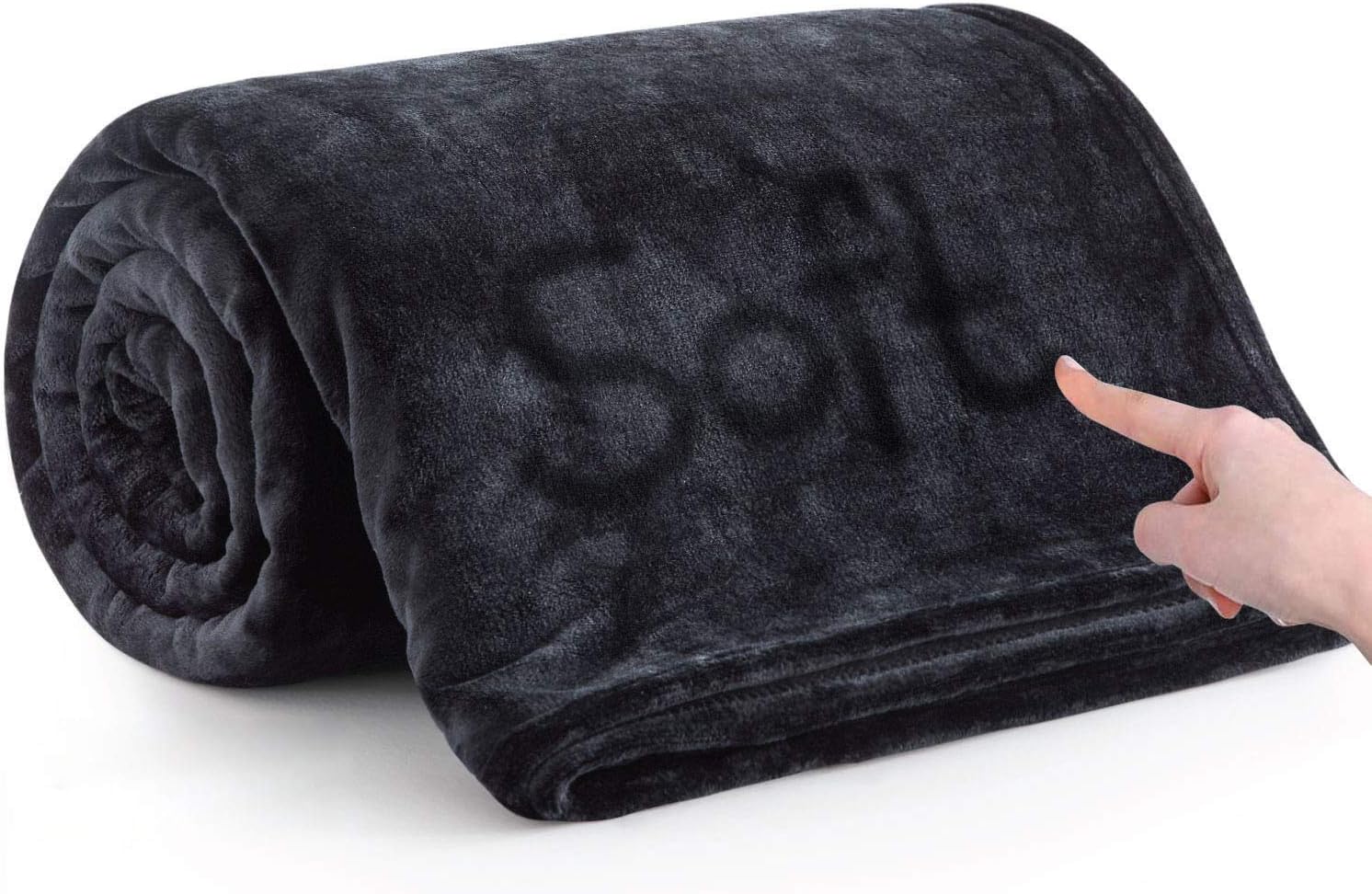 MOONLIGHT20015 Fleece Blanket for Bed - Soft Cosy Fluffy Throw Blankets Queen Si...