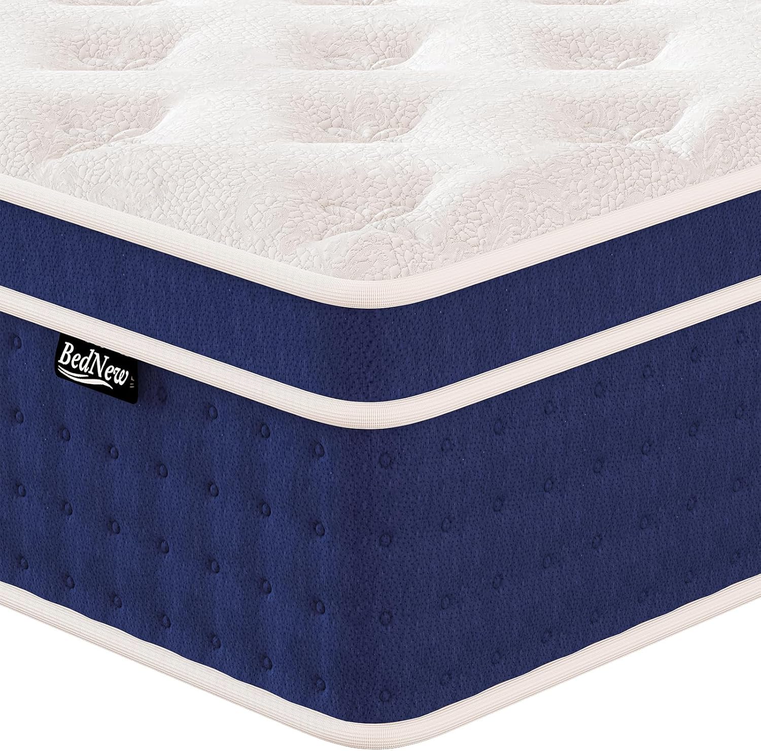 King Size Mattresses 36cm, 14.1 Inch Innerspring Medium Firm Mattress 5FT with P...