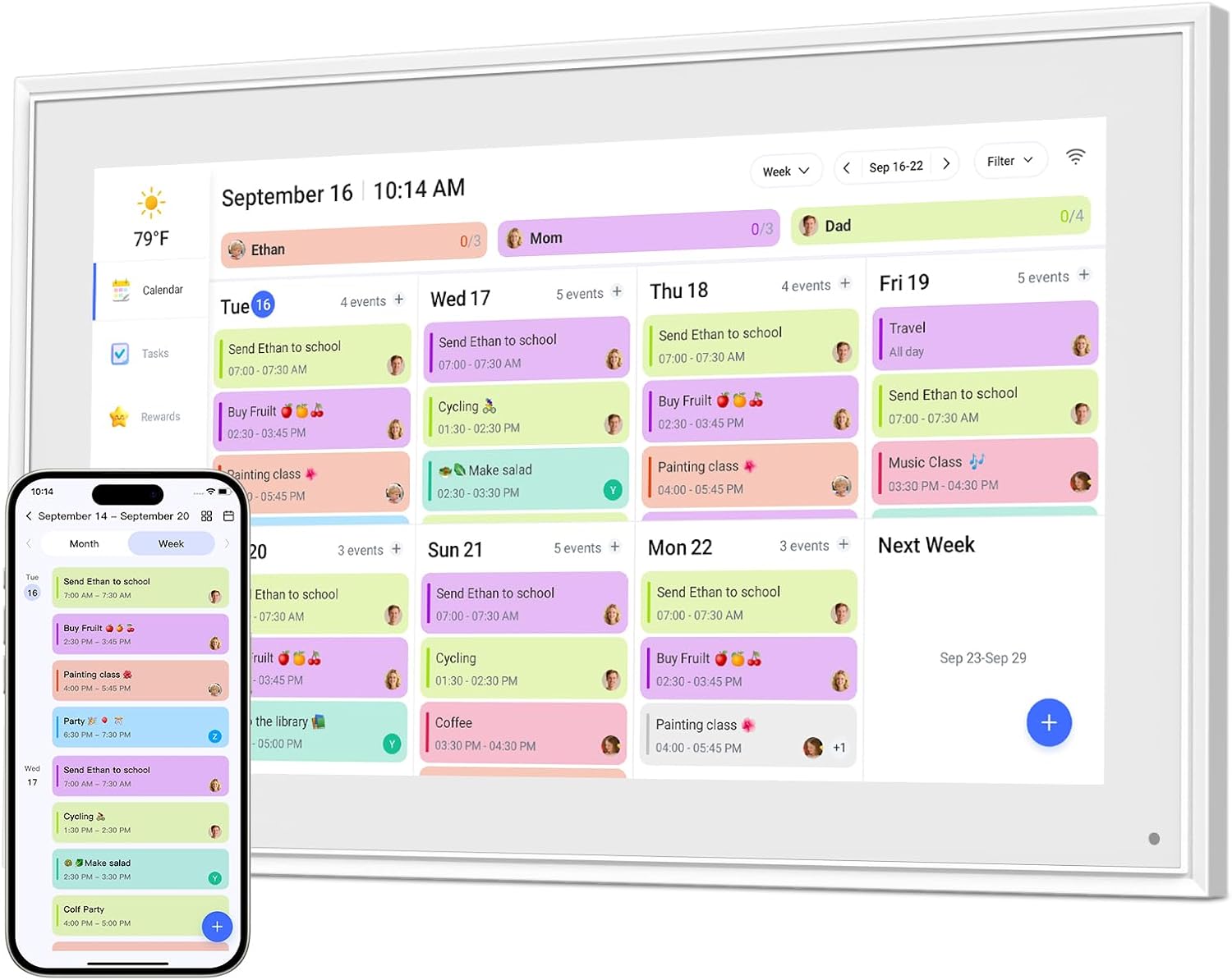 Canupdog Digital Calendar, Special 15.6 Inch Electronic Planner, Innovative Digi...
