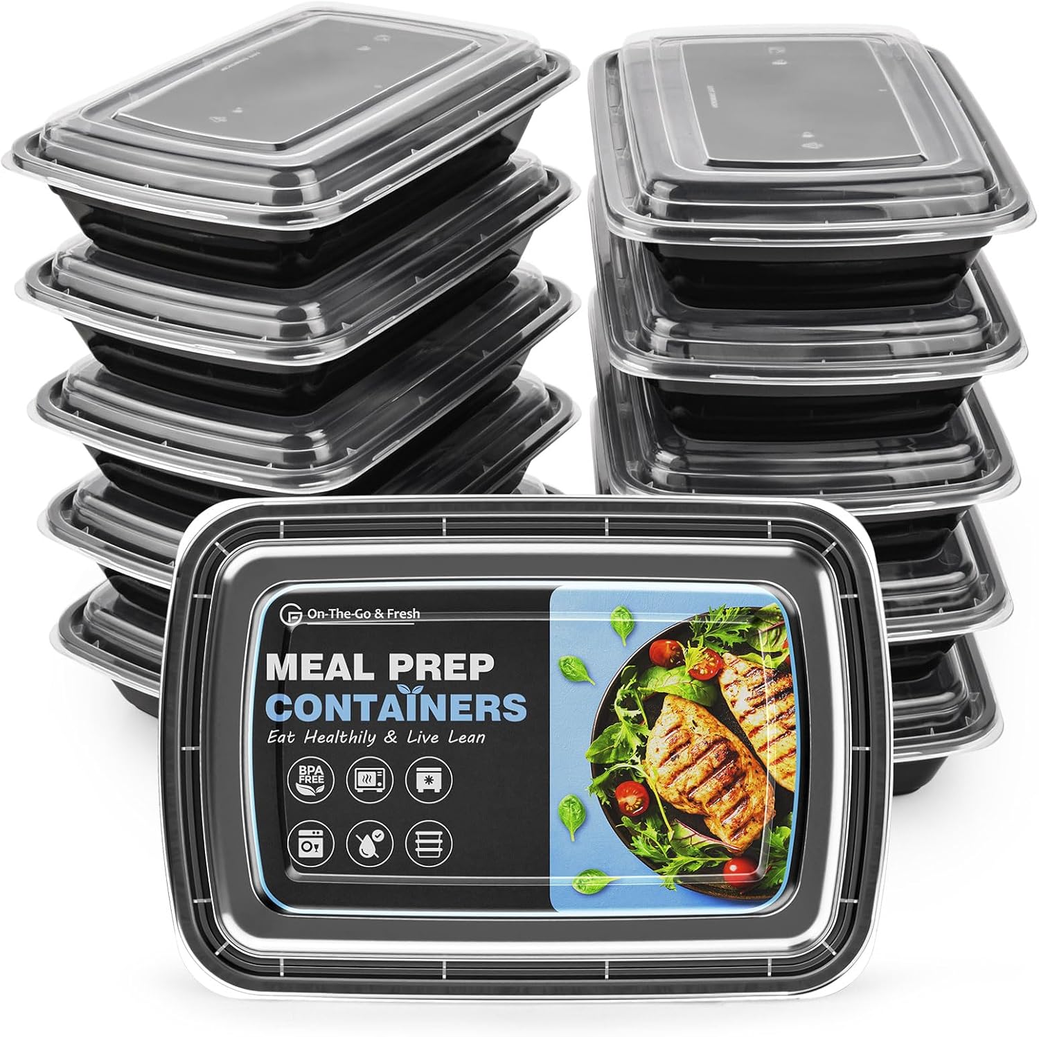 GUANFU [20 Pack] Meal Prep Containers with Lids, 1...