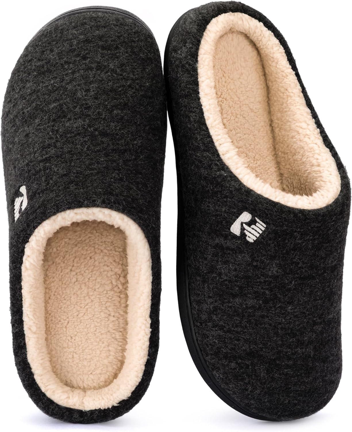 RockDove Men's Slipper, Special Memory Foam Clog Slipper, Innovative Sherpa Line...