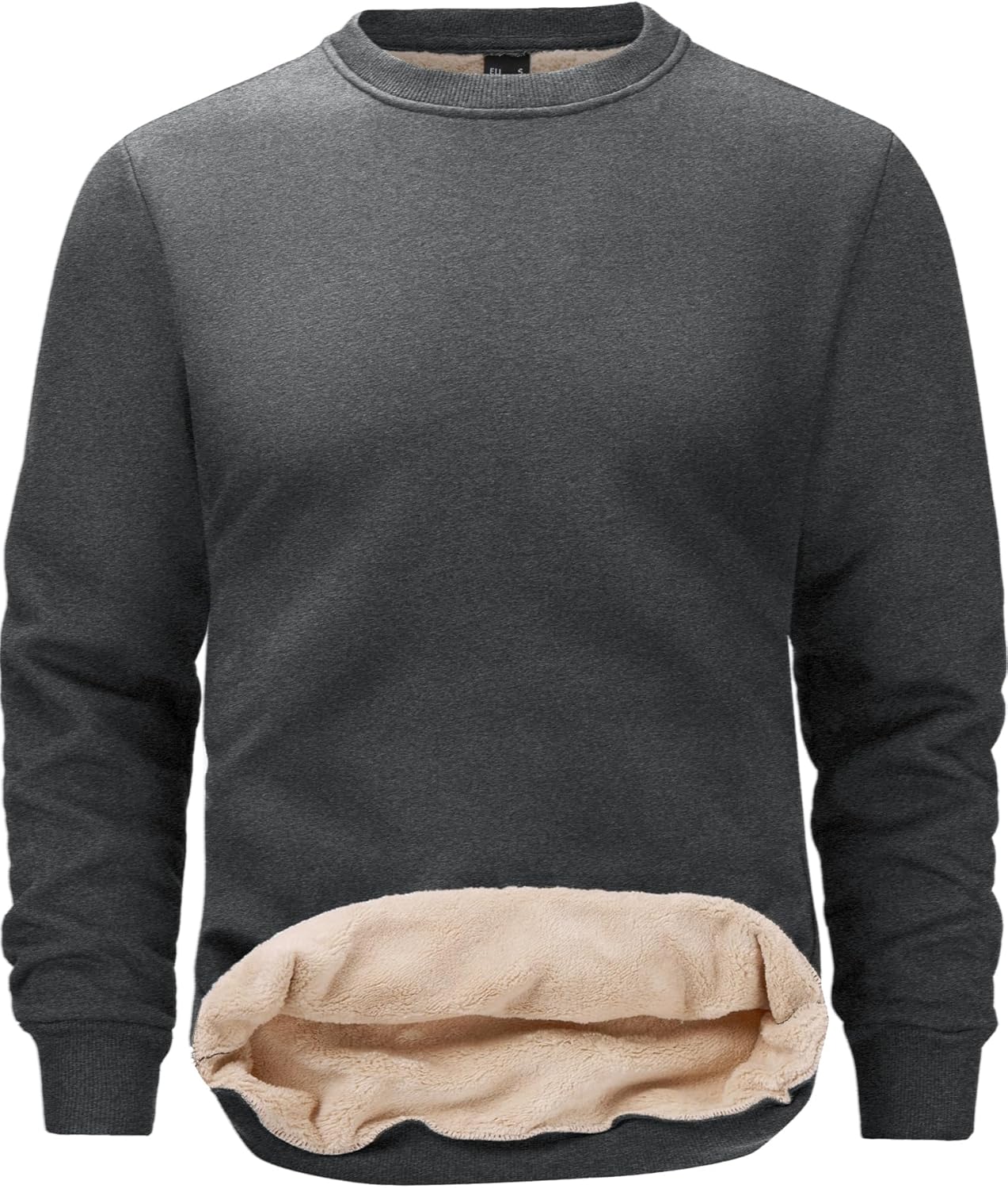 Tansozer Men's Warm Sweatshirts Winter Jumper Thermal Fleece Lined Pullover Sher...