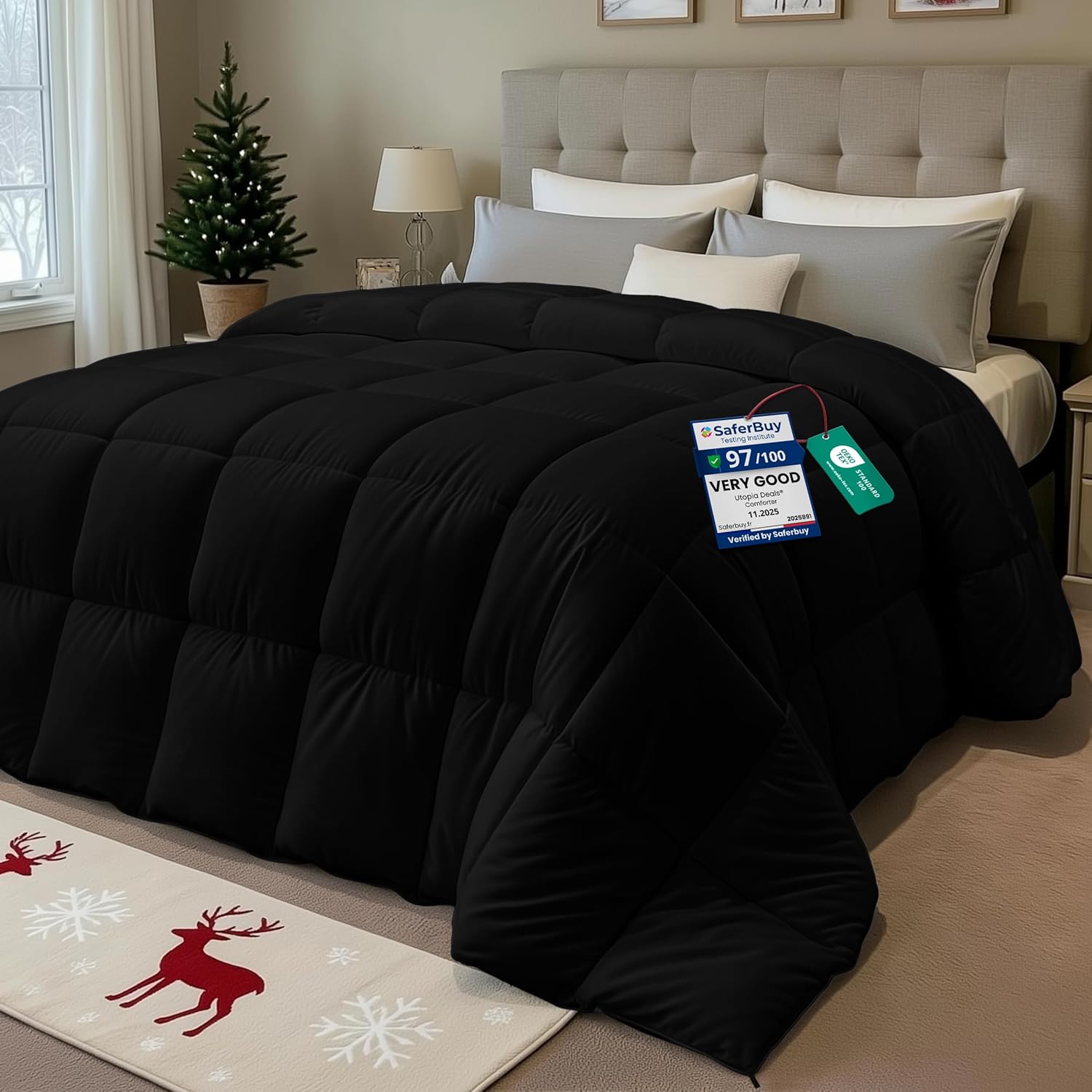 Premium Utopia Bedding Duvet, Exceptional Single Coverless Duvet With Corner Tab...