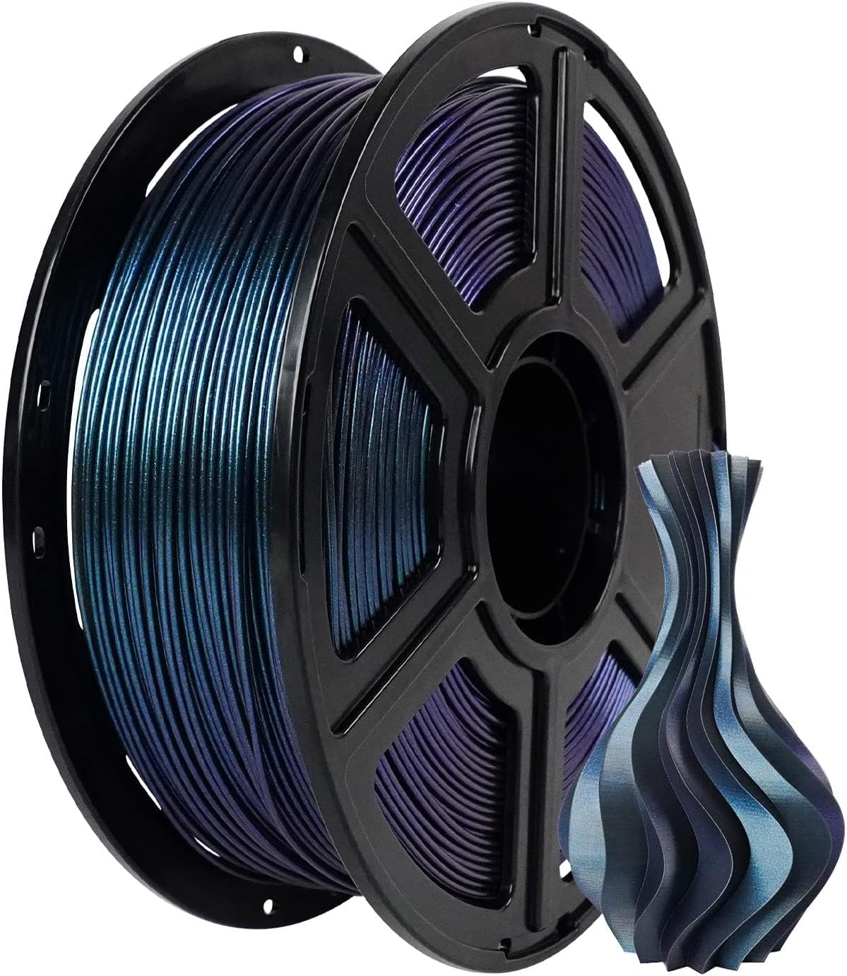 FLASHFORGE PLA Filament 1.75mm +/- 0.02mm Burnt Titanium, Color Changeable 3D Pr...