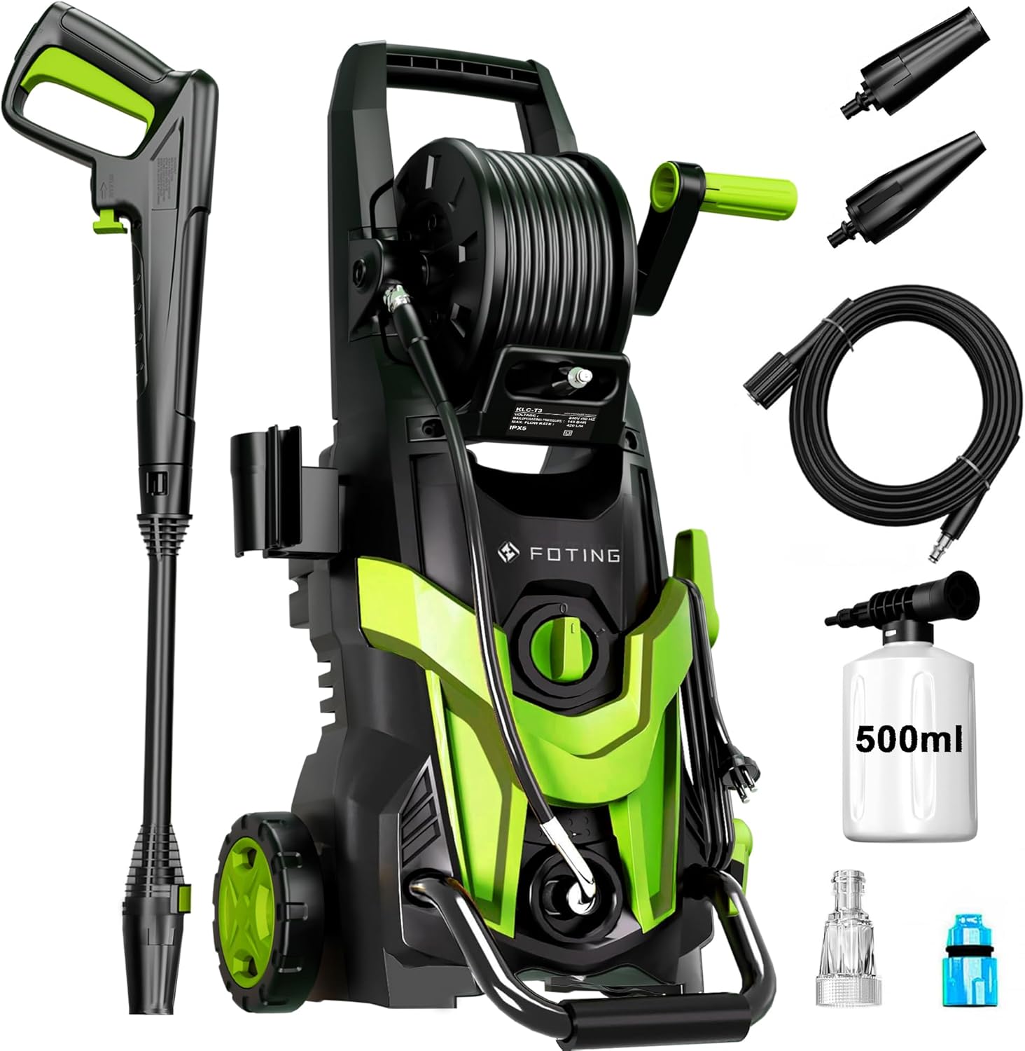Pressure Washers, Area Coverage: 50㎡/h,Pressure:max.145 bar, Flow Rate:420 l/h,...