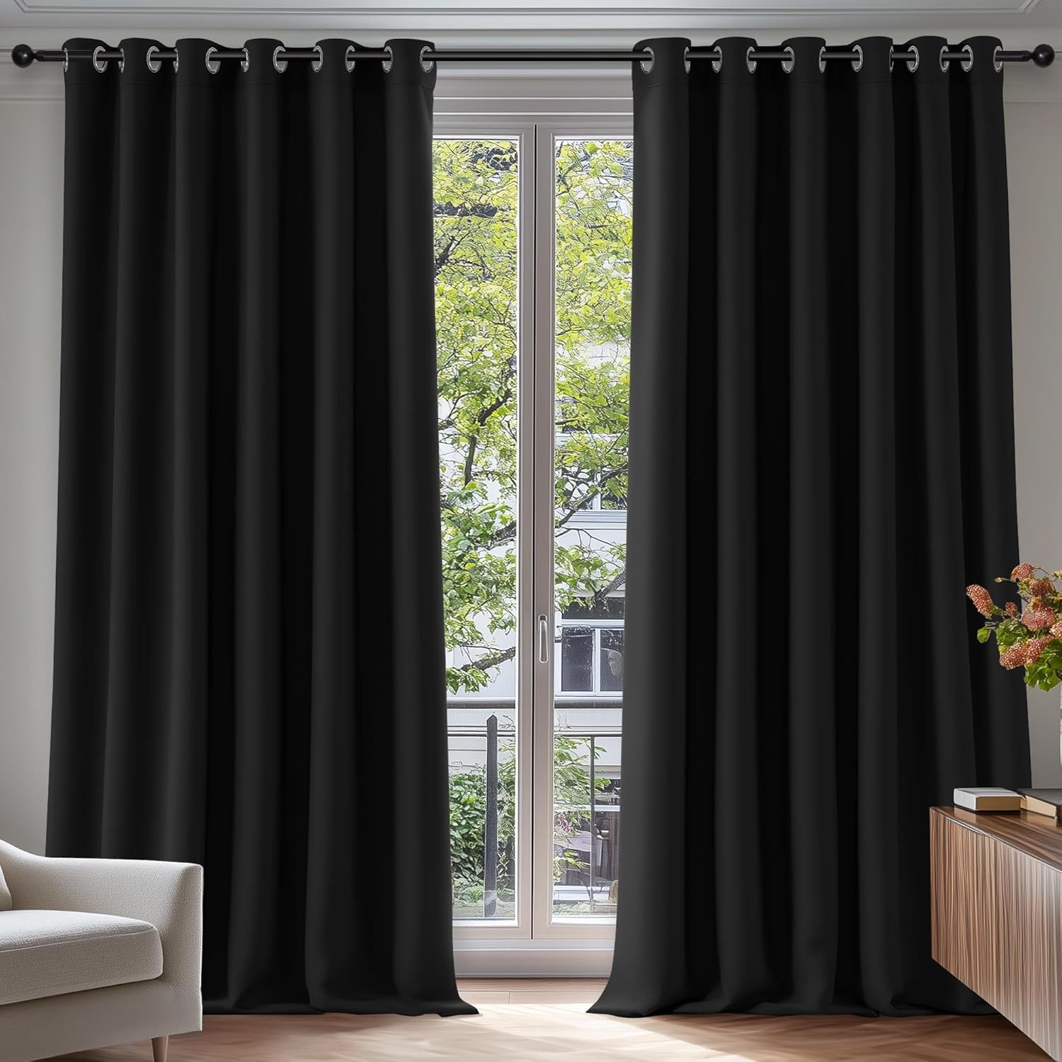 High-Quality Deconovo Curtains, Special Long Drop Curtains for Living Room, Inno...
