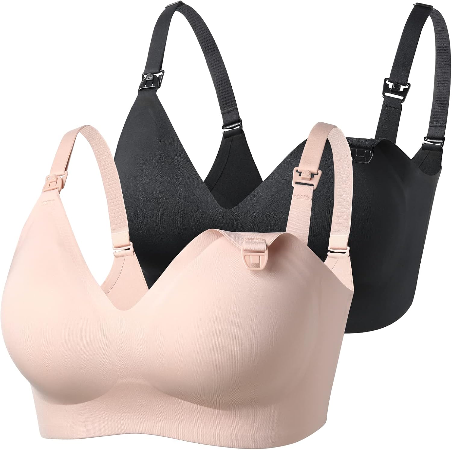 Momcozy Nursing Bras for Breastfeeding, YN21 Seamless Ultra Comfort Maternity Br...