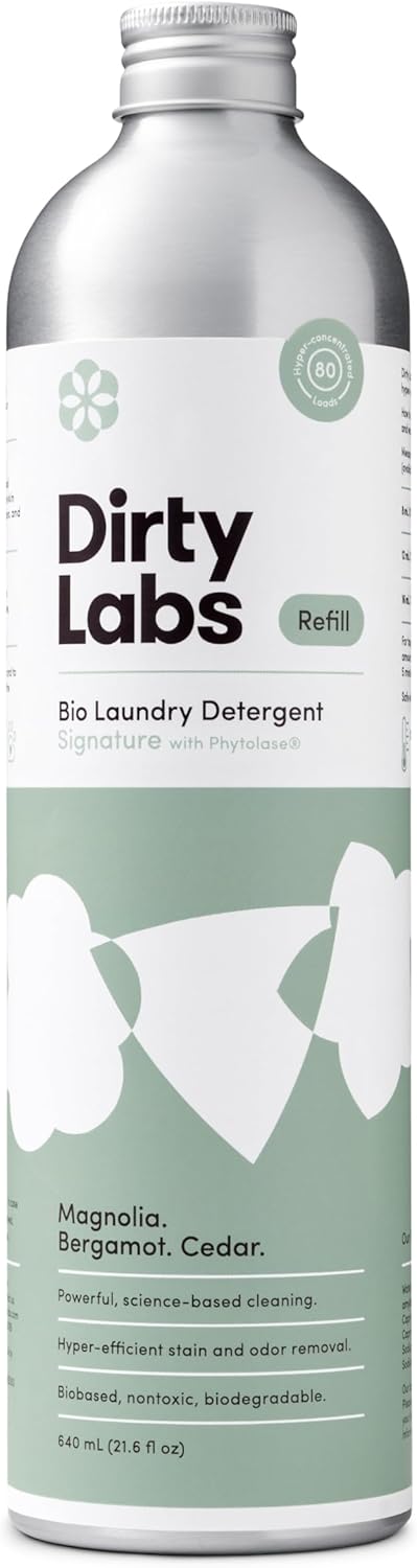 Premium Dirty Labs Laundry Detergent, Signature Scent Bio-Liquid Laundry Solutio...