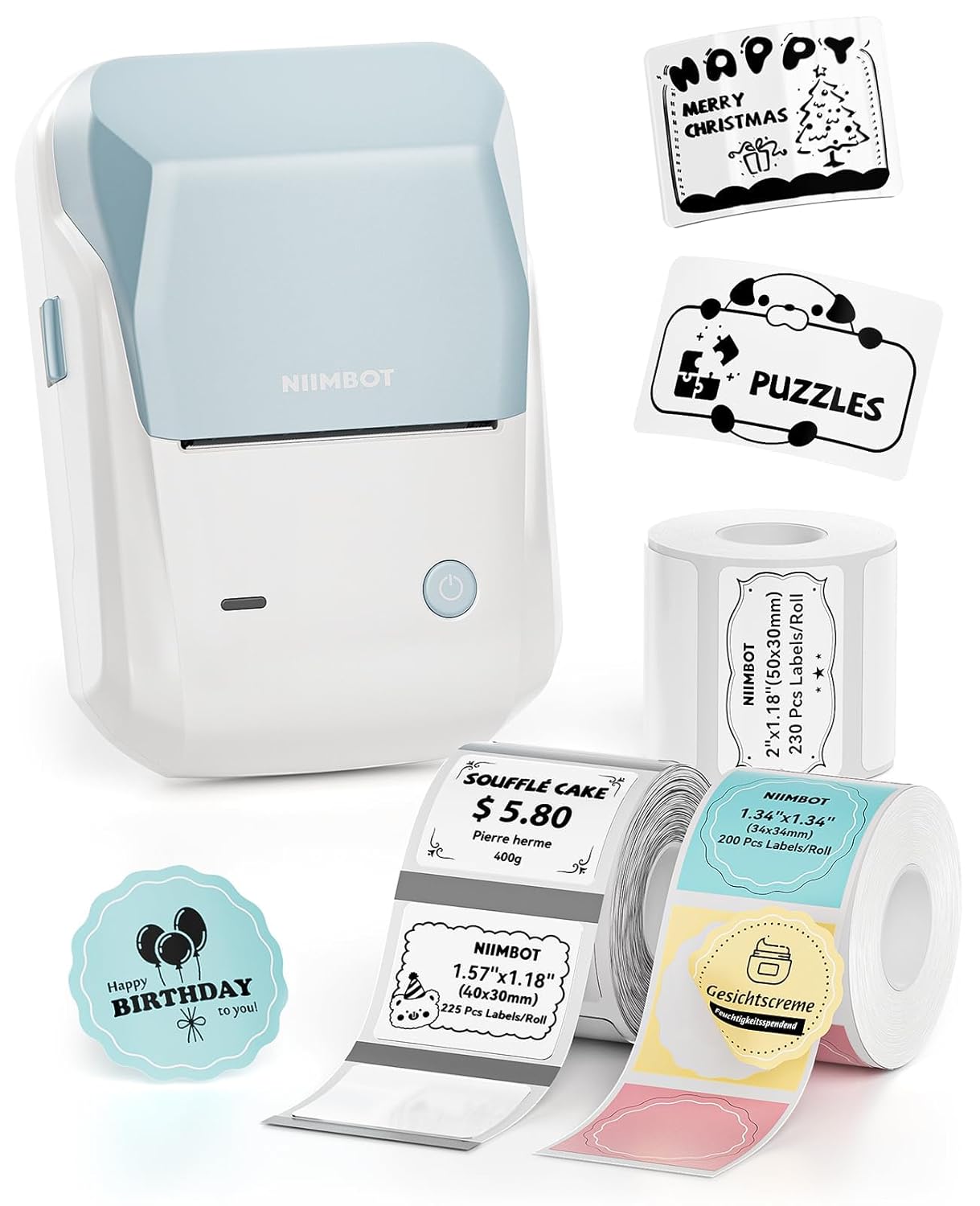 NIIMBOT B1 Label Maker Machine, Special 2 Inch Bluetooth Thermal Label Printer,...