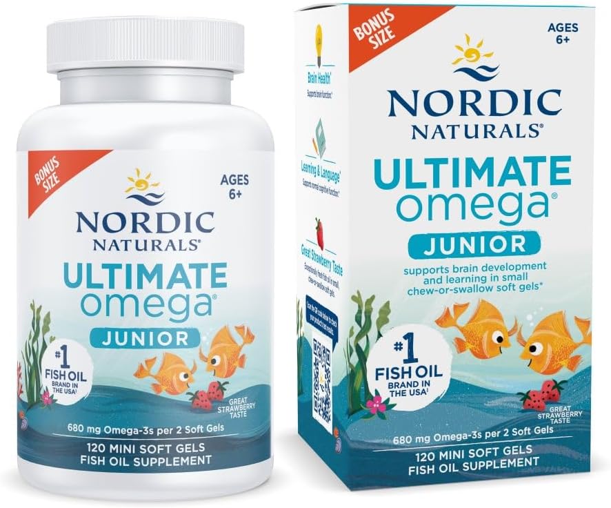 Nordic Naturals Omega Supplements, Special Ultimate Omega Jr. Soft Gels, Innovat...