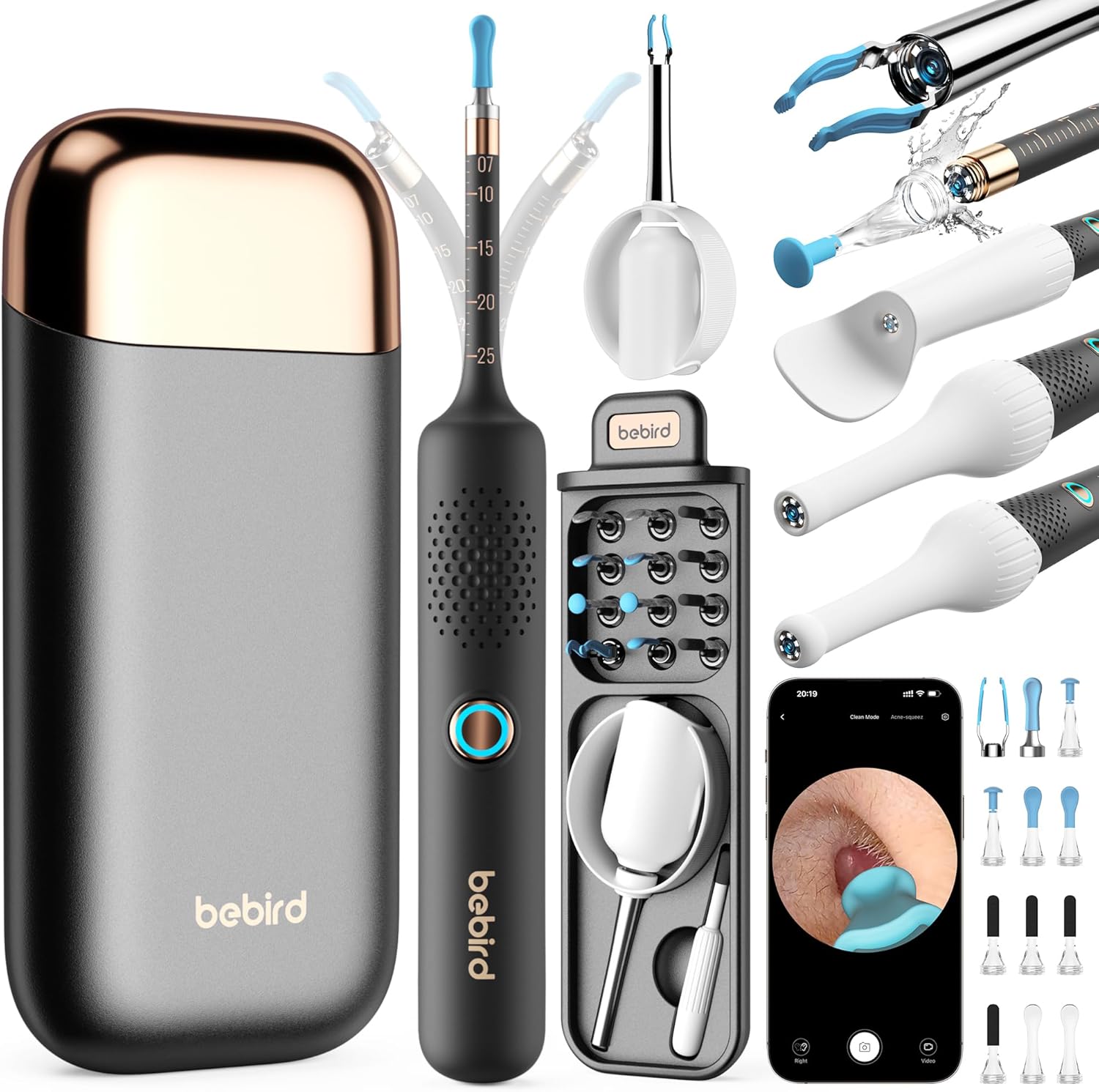 Bebird Earsight Plus Ear Wax Removal Tool, Exceptional Ear Cleaner with Flexible...