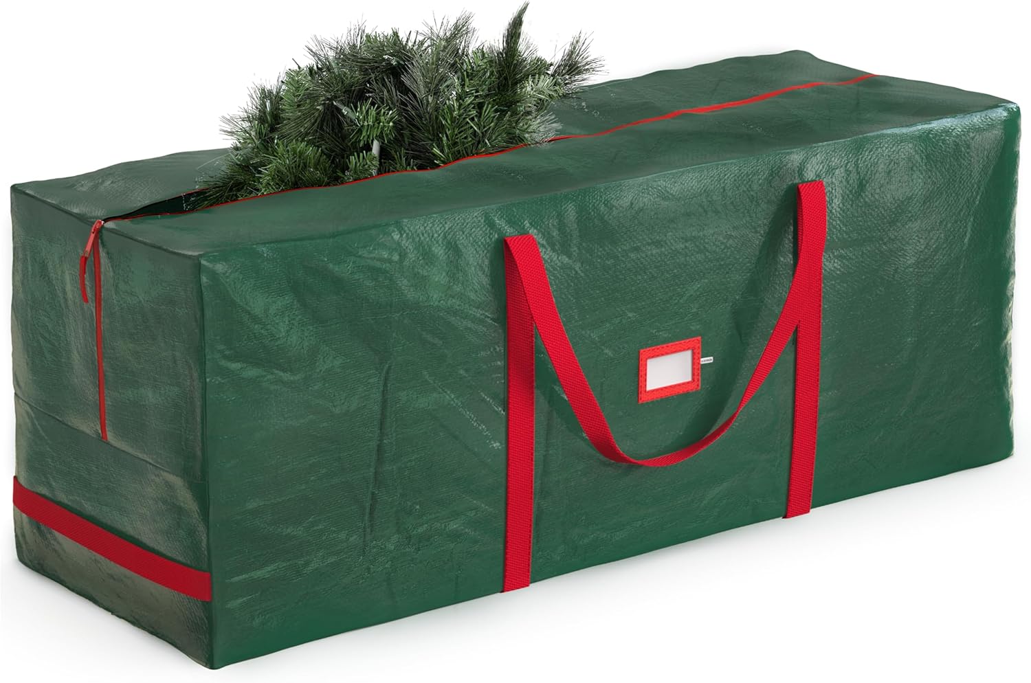 Zober Large Christmas Tree Storage Bag - Fits 9 Ft Artificial Trees - Plastic, W...