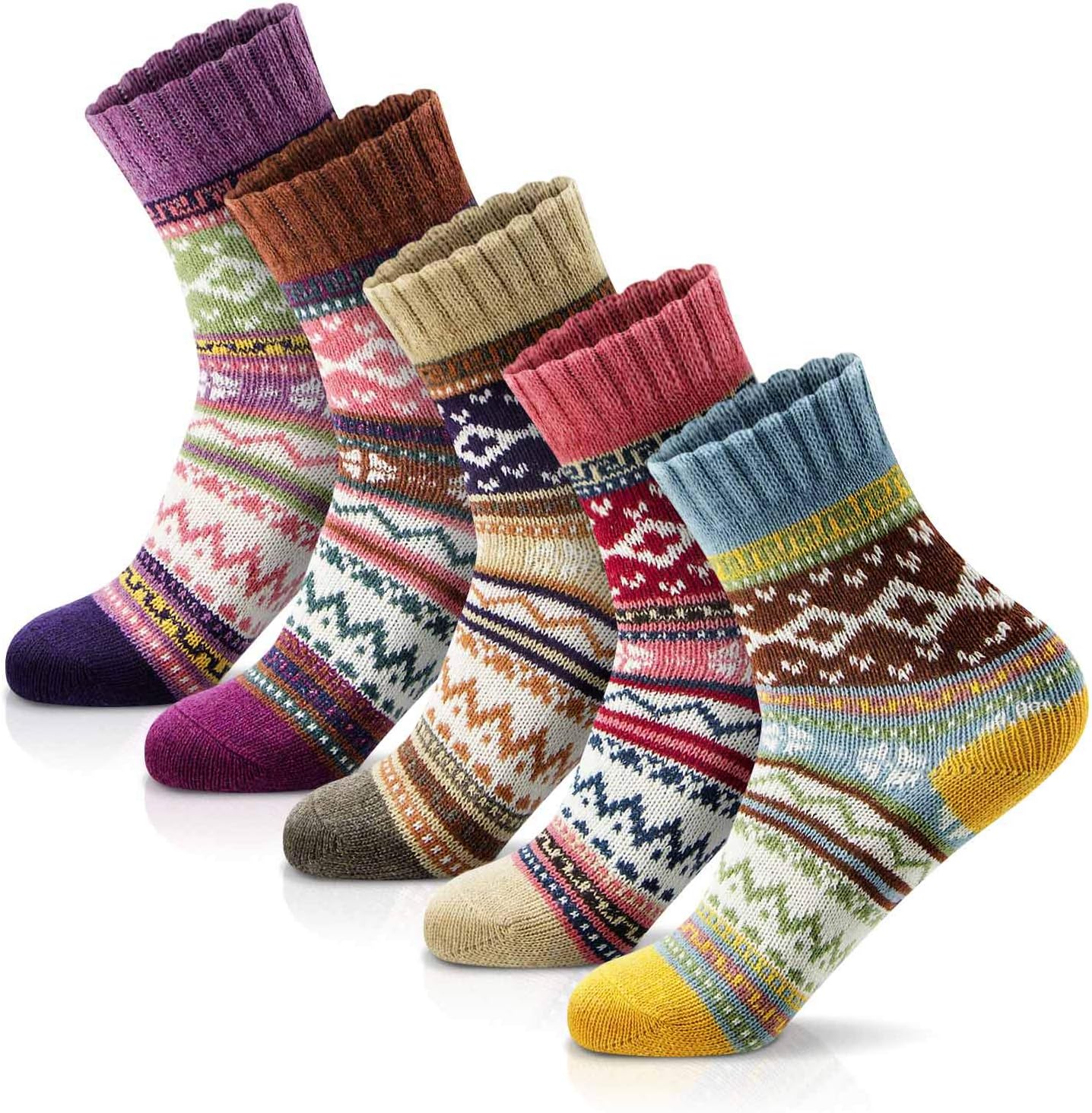 FYC Socks for Women - Stocking Stuffers Gifts for Women - Warm Thick Soft Wool C...