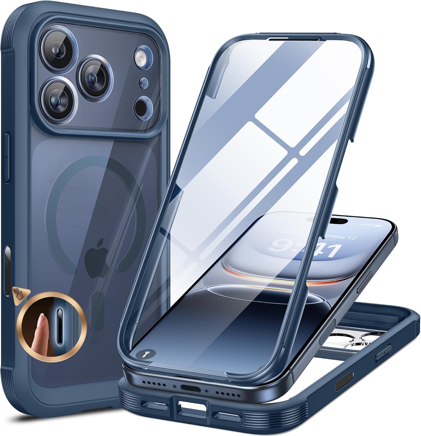 Miracase Magnetic Case for iPhone 17 Pro Max Case 6.9", [Camera Control Capture...
