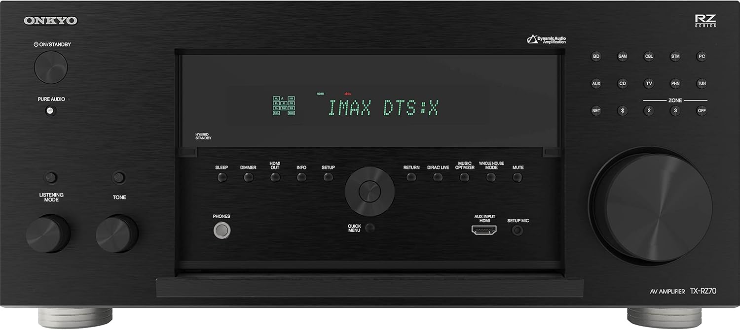 Onkyo TX-RZ70 11.2-Channel AV Receiver - 140 Watts Per Channel, Dirac Live Out o...