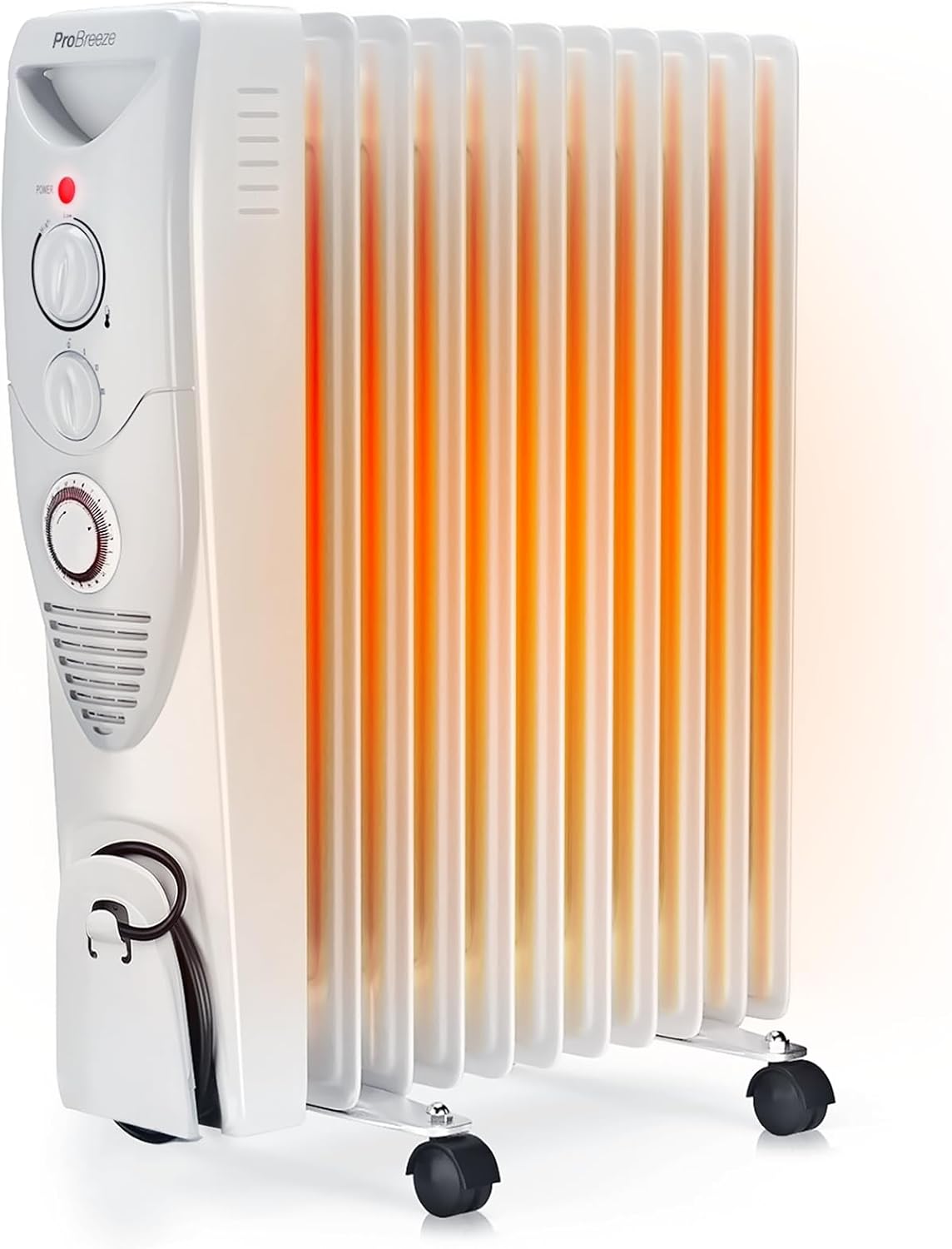 Pro Breeze Oil Filled Radiator with 11 Fins - Slim Electric Radiator - Portable...