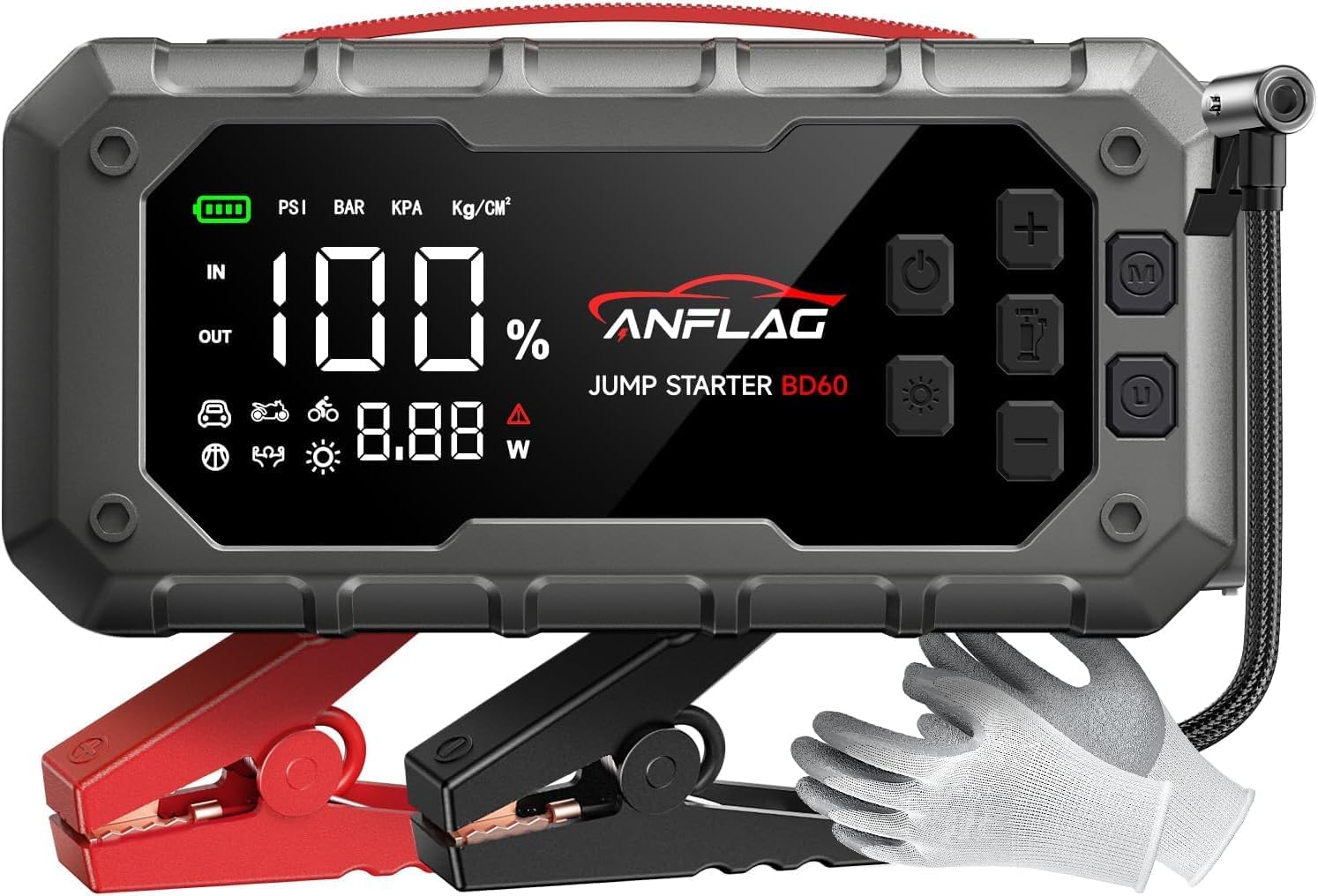 ANFLAG Jump Starter Power Pack, Special Power Pack with Air Compressor, High-Per...