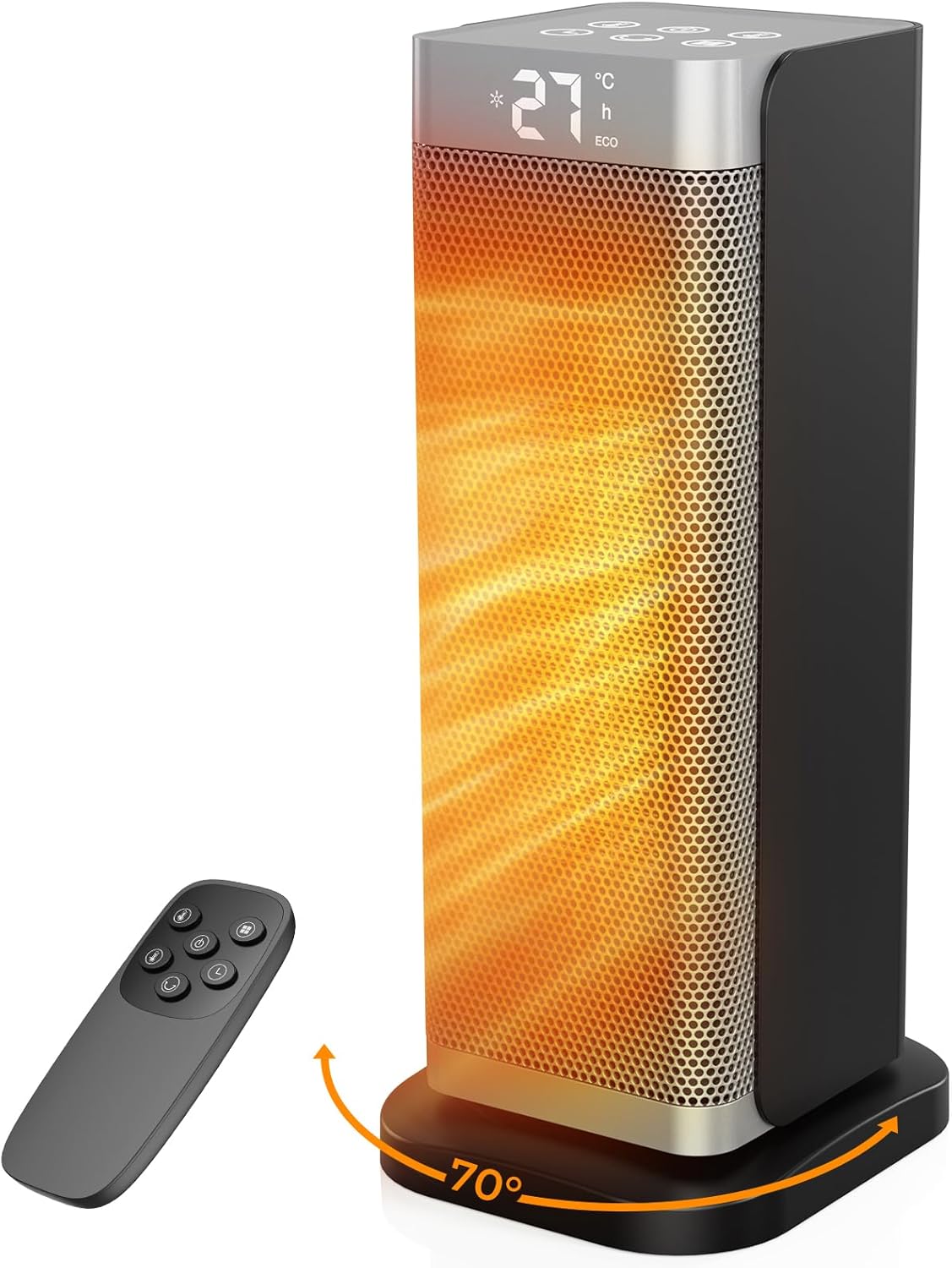 Electric Heater - 2000W Portable Fan Heater with 3 Modes, Low Noise Small Room S...