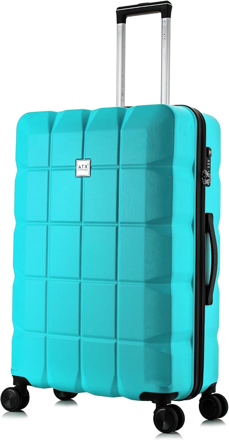Top Quality ATX Large Luggage, Exceptional Suitcase on 4 Dual Spinner Wheels, Li...