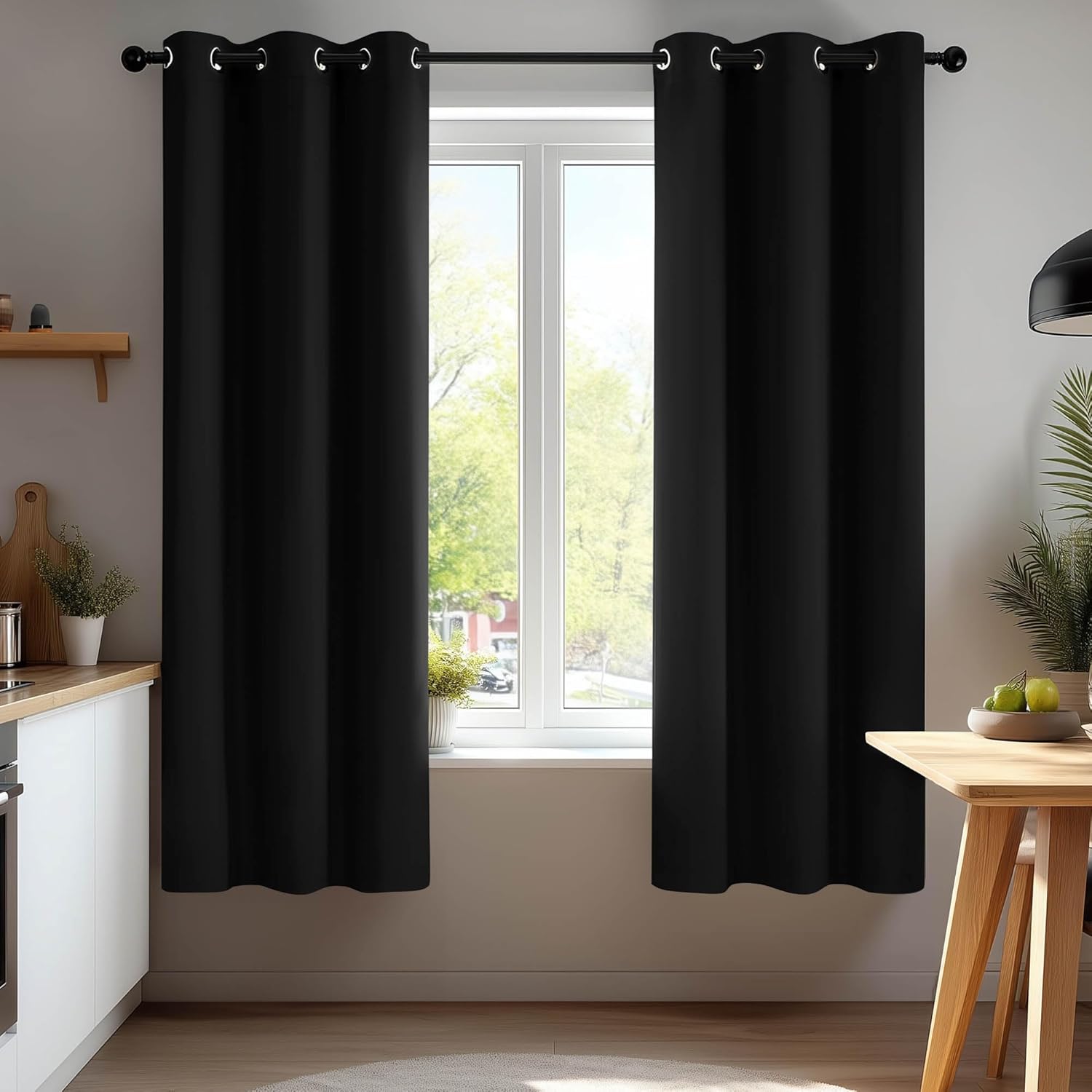 Deconovo Functional Ring Top Curtains Eyelet Blackout Curtains Thermal Insulated...