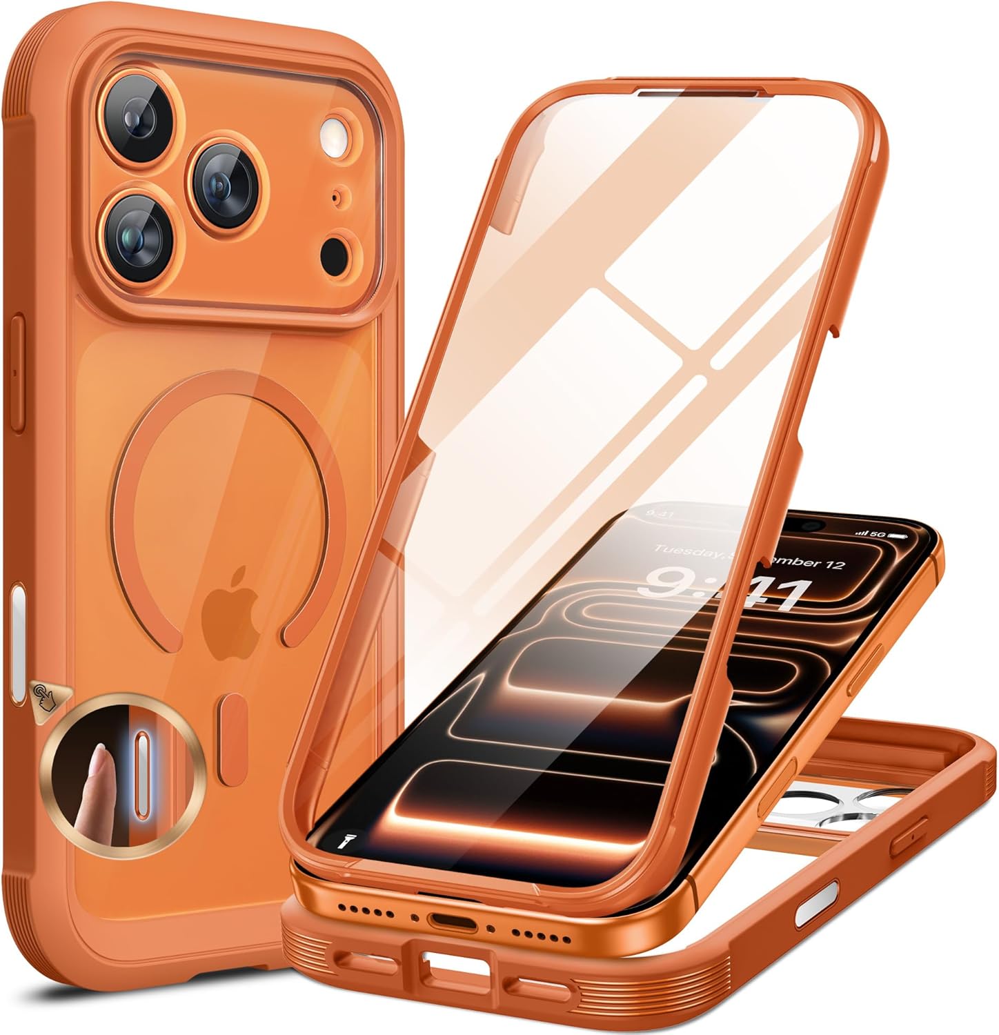 Miracase Magnetic Case, Special Full Body Bumper for iPhone 17 Pro, High-Quality...
