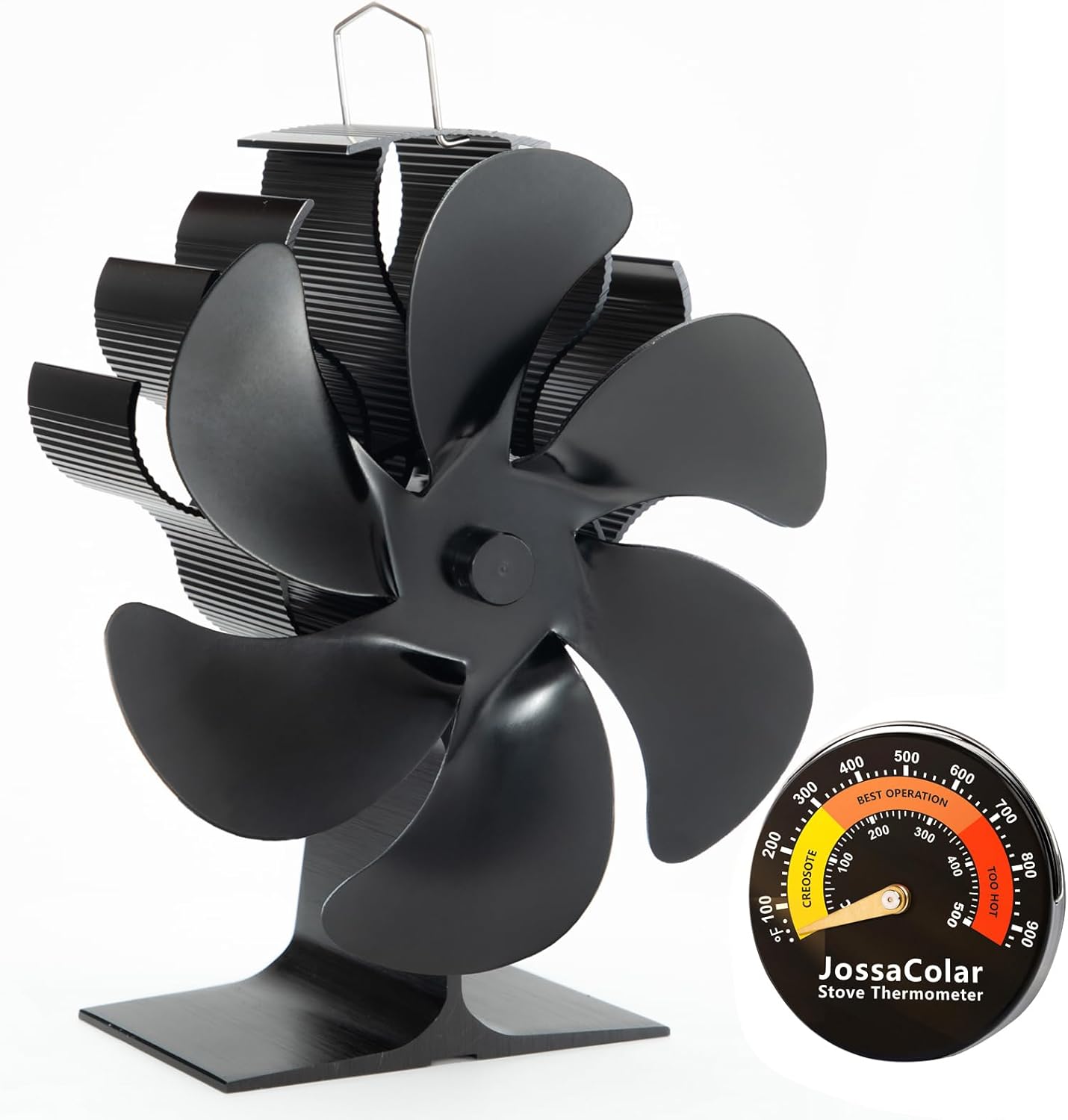Log Burner Fan Silent Operation | 6-Blade Stove Fans Log Burners | Wood Burner F...