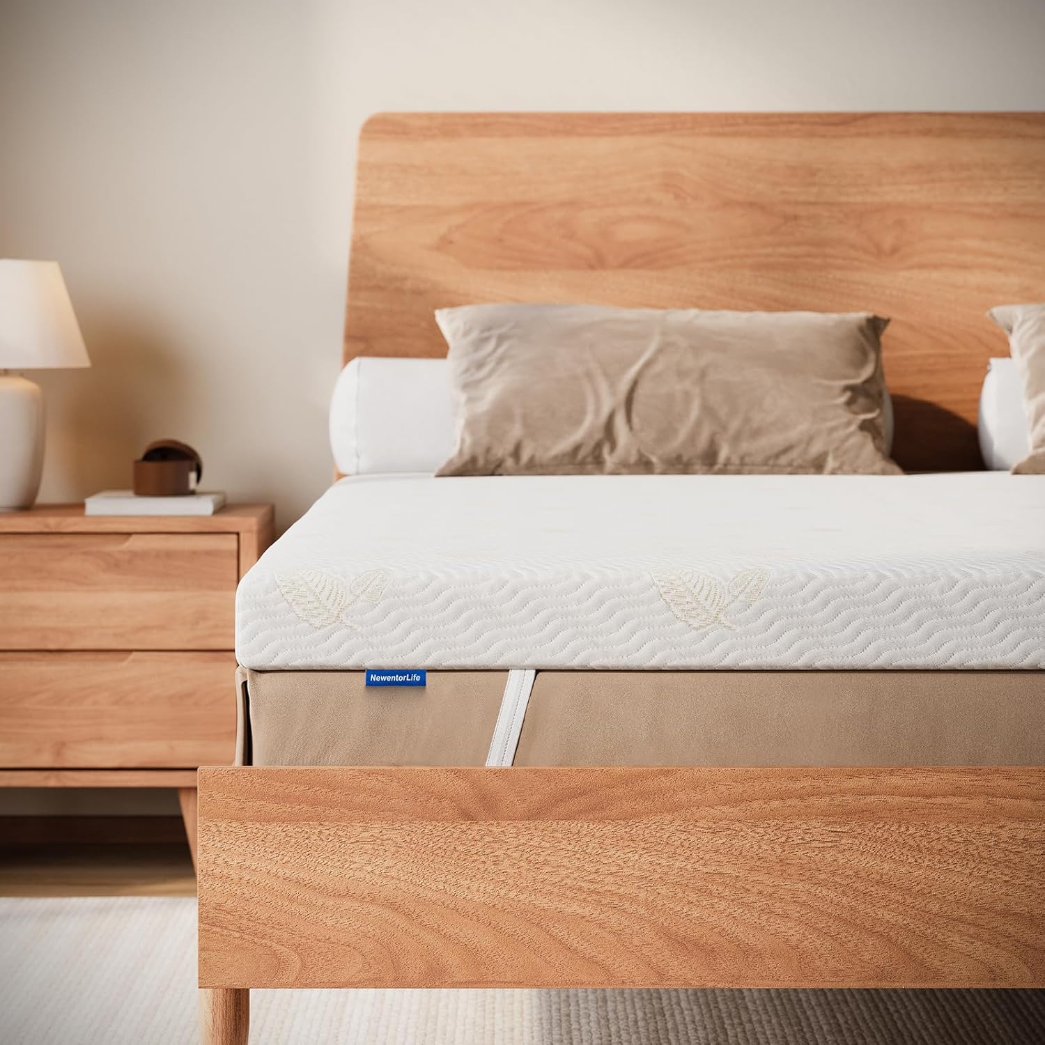 High-Quality NewentorLife Mattress Topper, Firm Memory Foam Mattress Topper For...