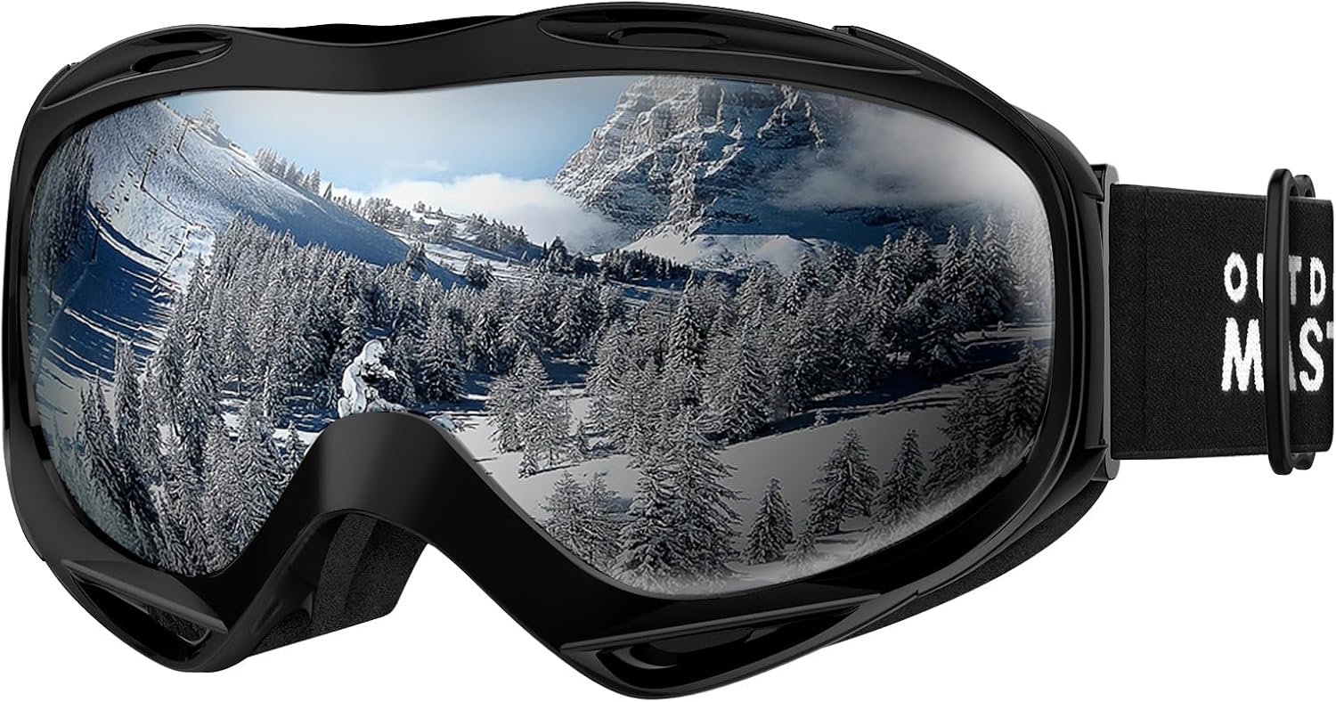 OutdoorMaster OTG Ski Goggles - Over Glasses Ski/Snowboard Goggles for Men, Wome...