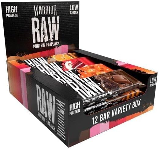 Warrior Raw Protein Bars – 12 x 75g High Protein S...