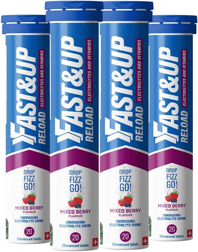 Fast&Up Reload – Mixed Berry Flavour – 80 Effervescent Tablets – Instant Electro...