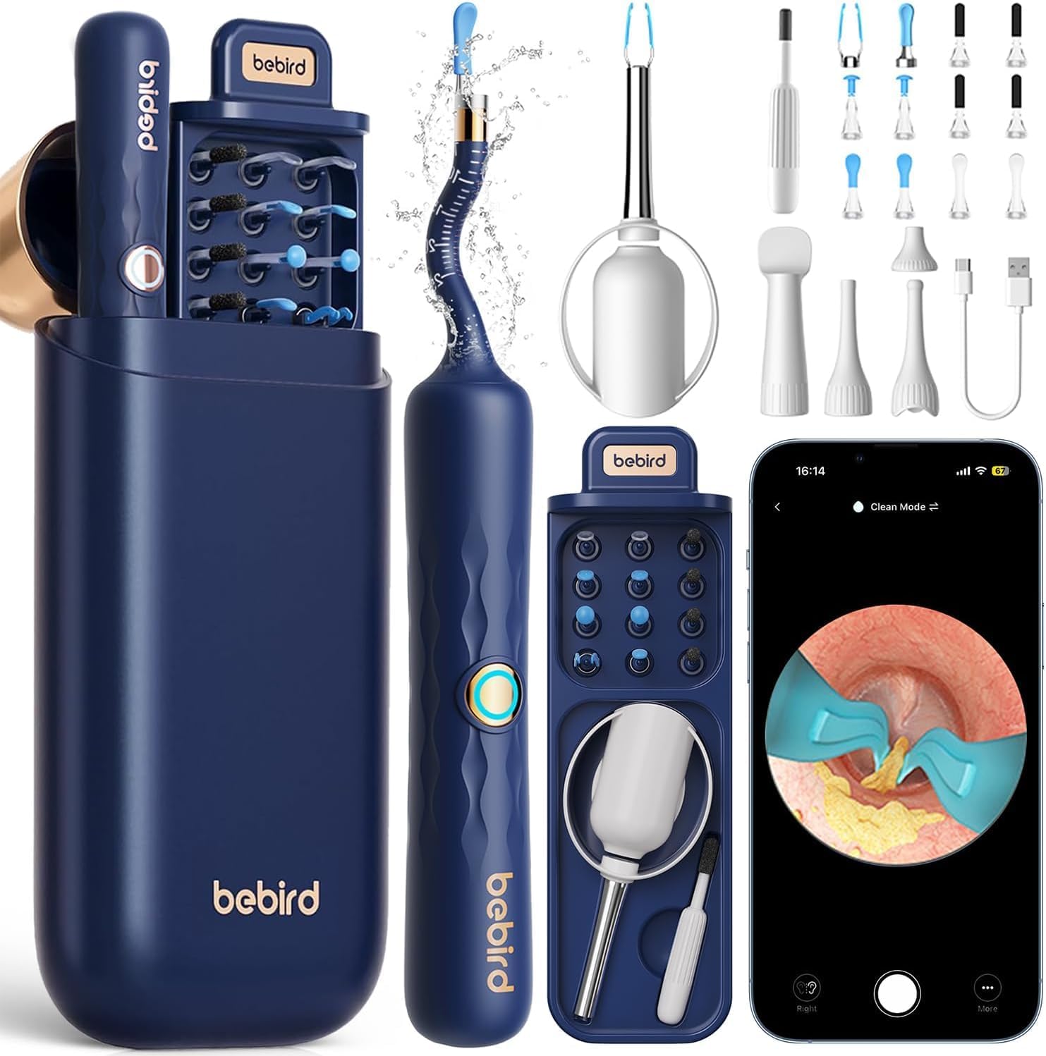 Bebird Earsight Plus D39R Ear Wax Removal Tool Camera, FSA HSA Eligible Items, E...