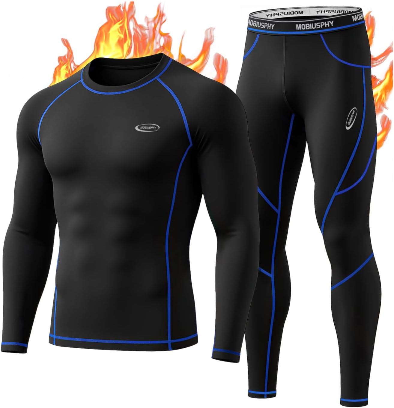 Men’s Thermal Underwear Set, Special Mens Thermals Top and Bottoms, Innovative B...